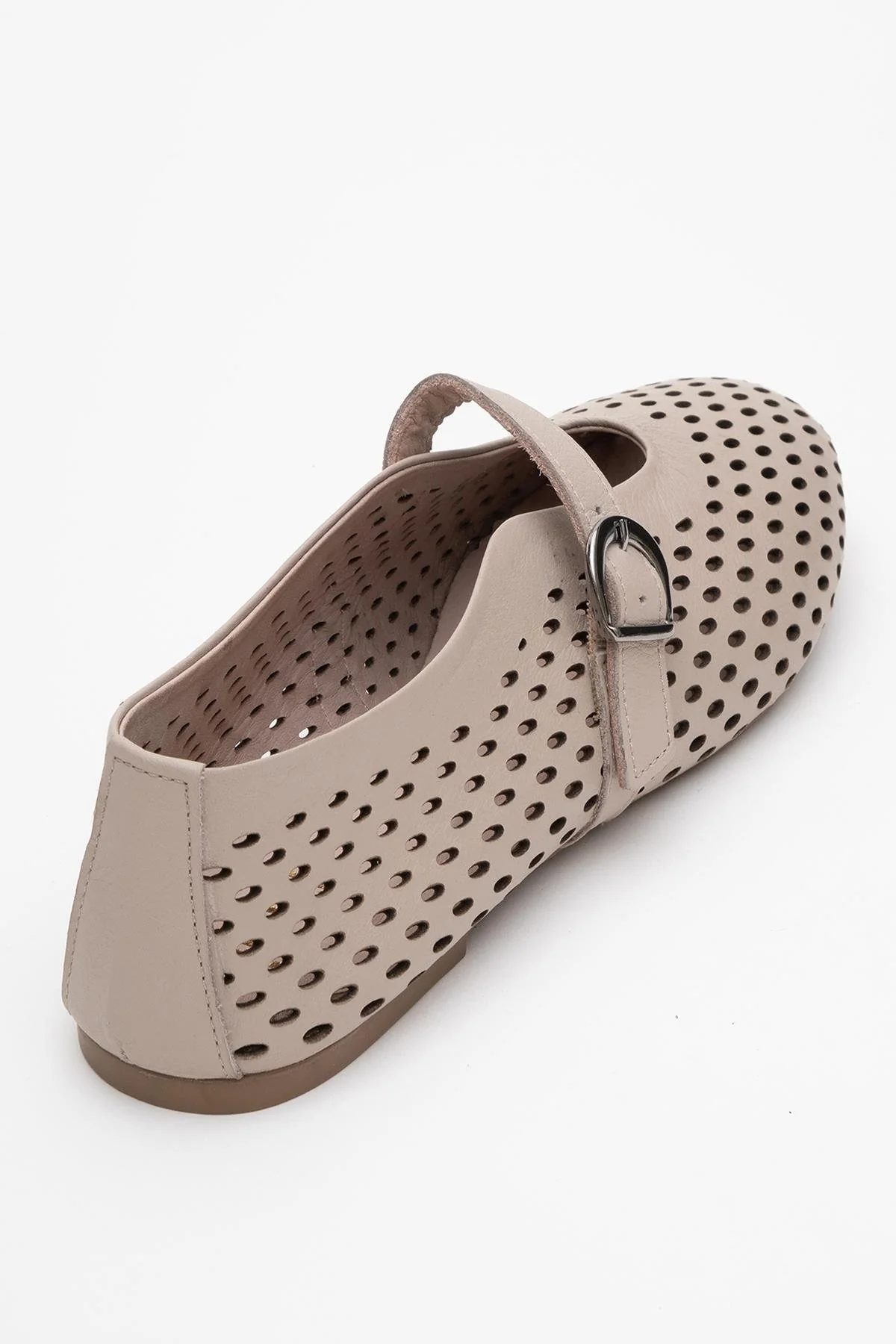 Arian Cream Beige Leather Ballet Flat (Women) - Image 5