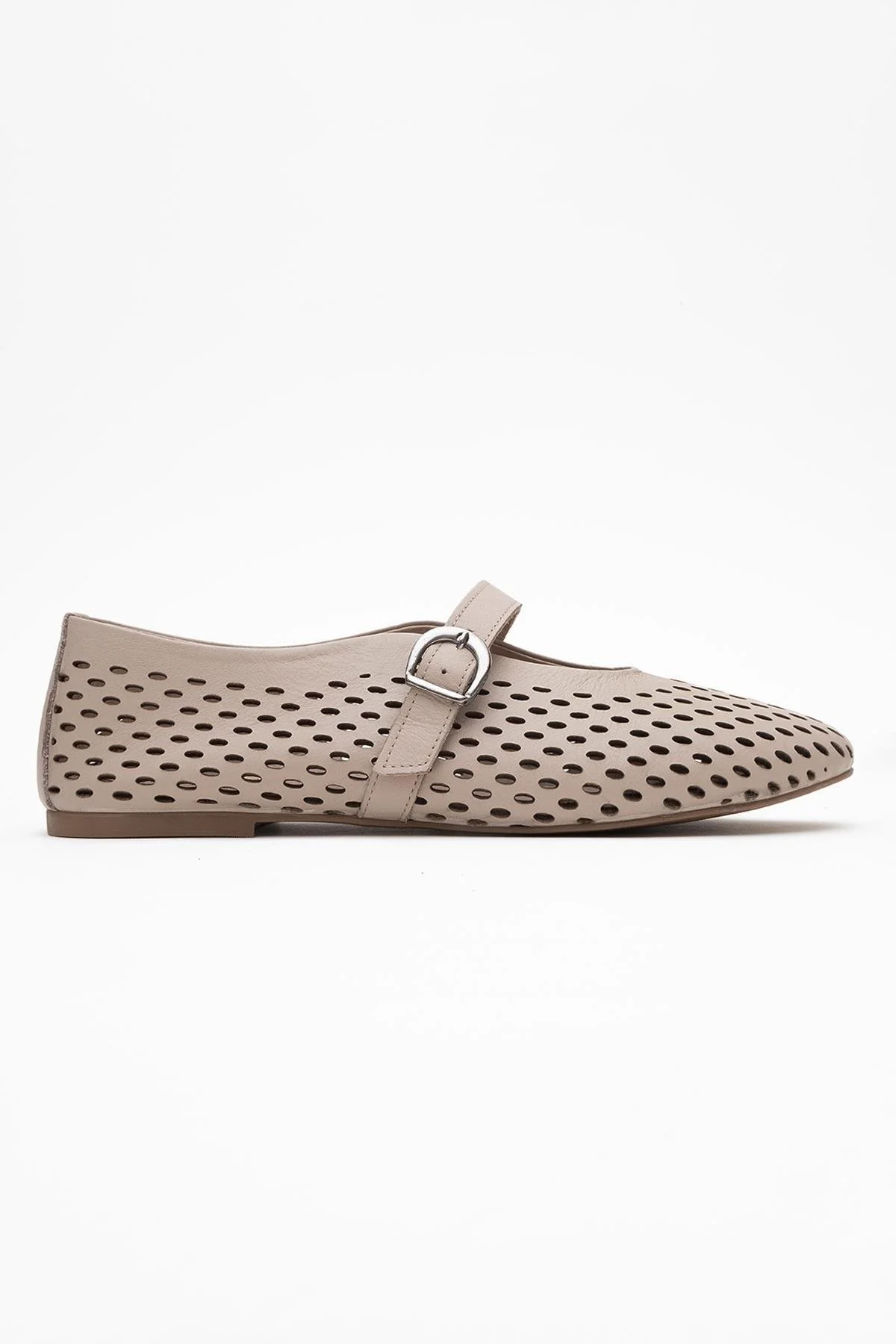 Arian Cream Beige Leather Ballet Flat (Women) - Image 6