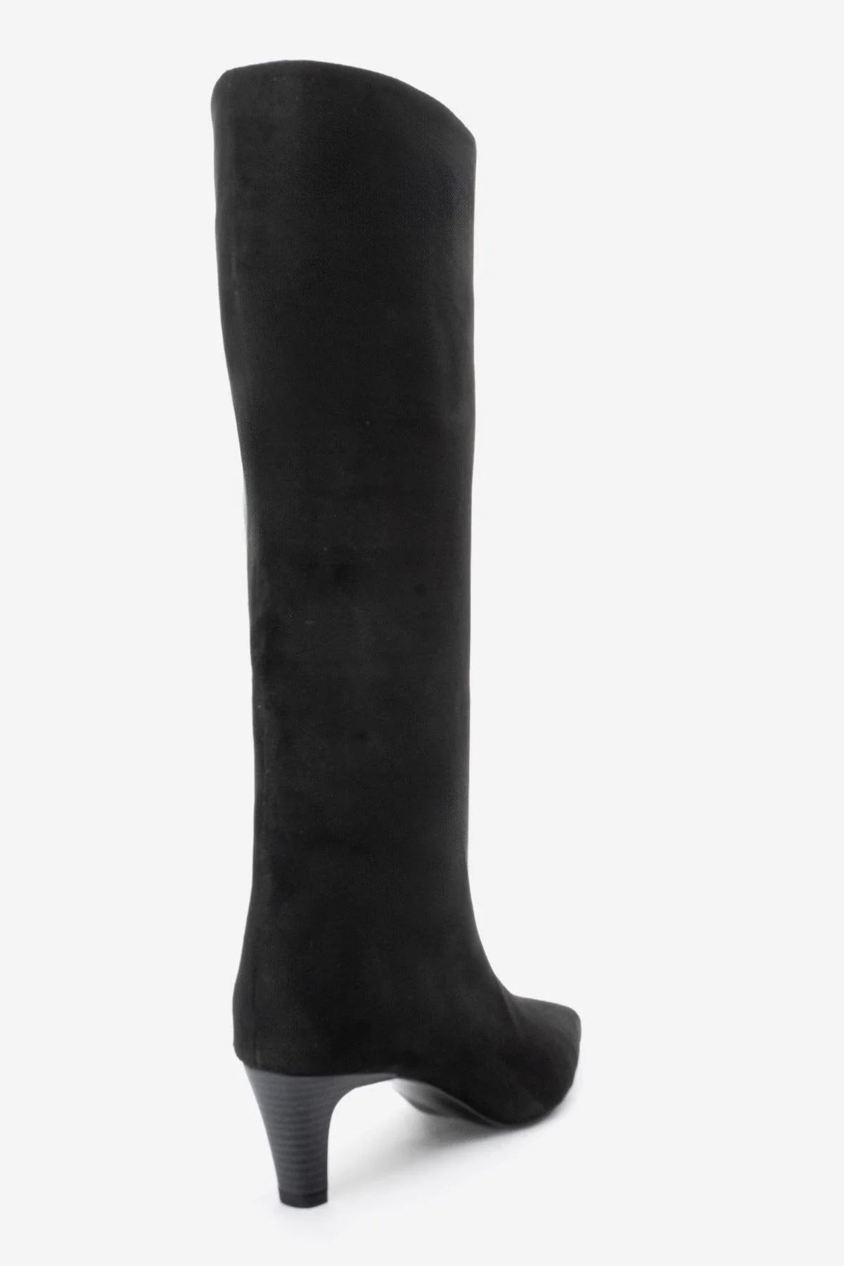Armelia - Black Kitten Heel Knee-High Boot (Women) - Image 5