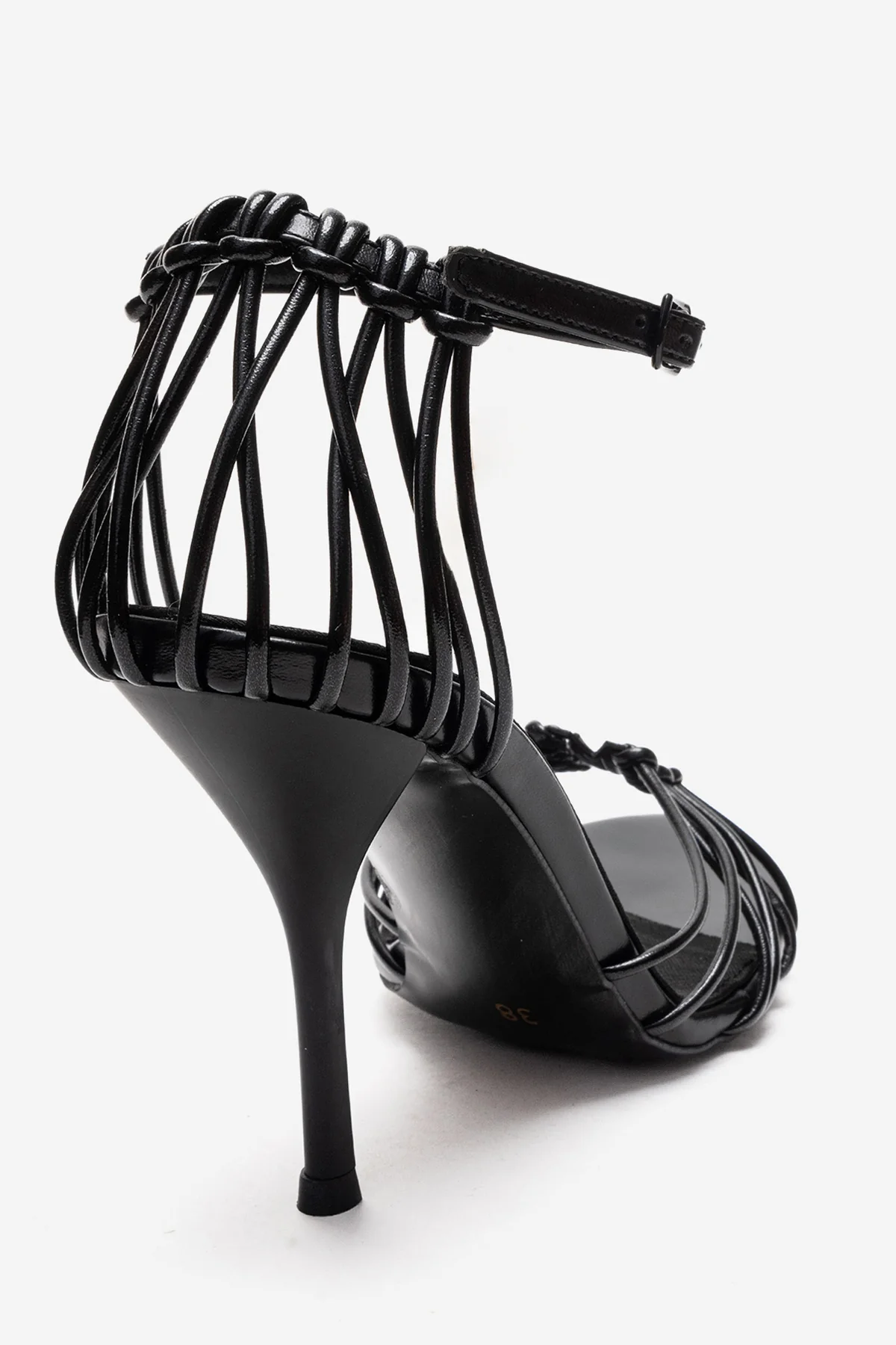ARONA - Black Genuine Leather Stiletto Heel Shoe (Women) - Image 5