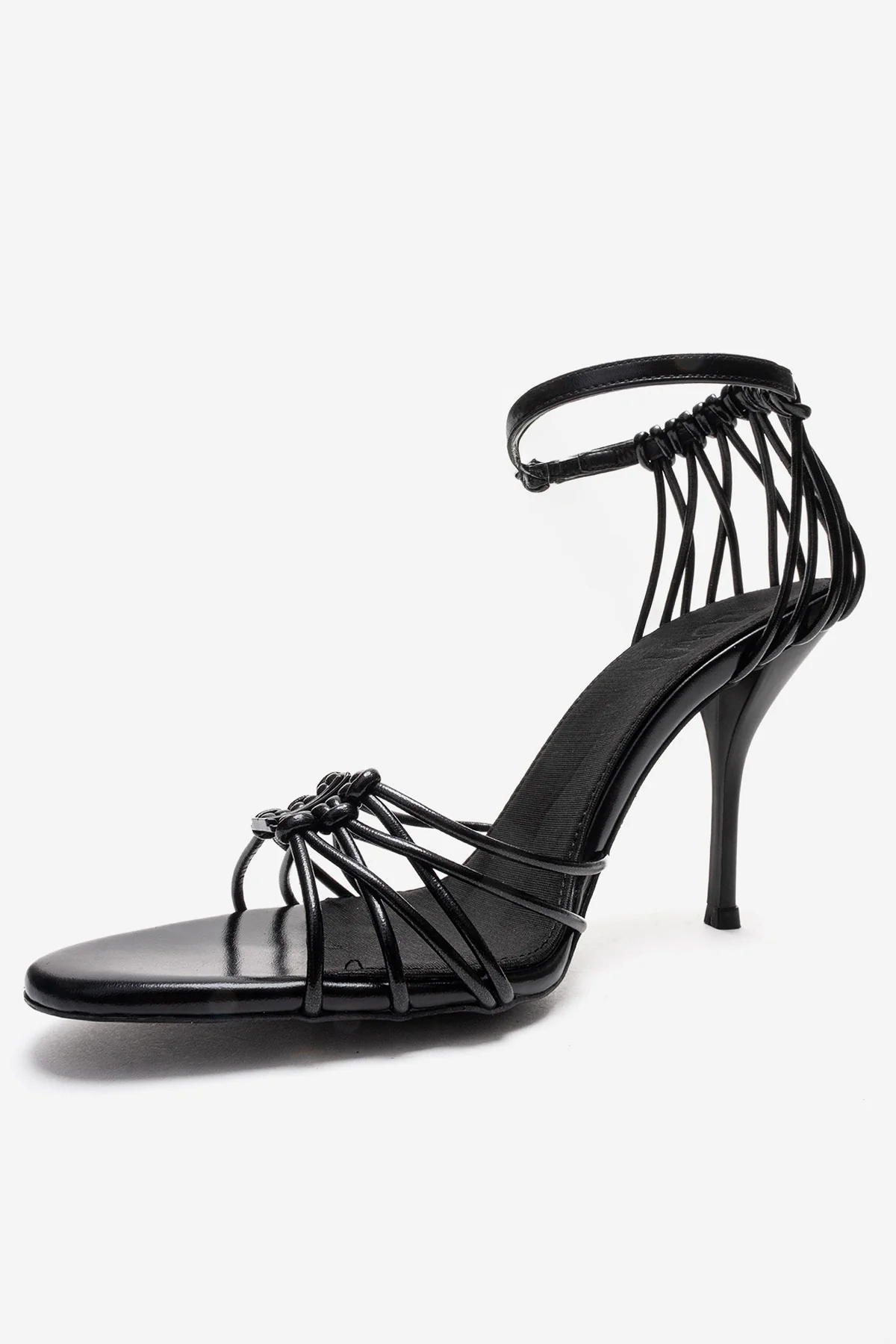 ARONA - Black Genuine Leather Stiletto Heel Shoe (Women) - Image 6