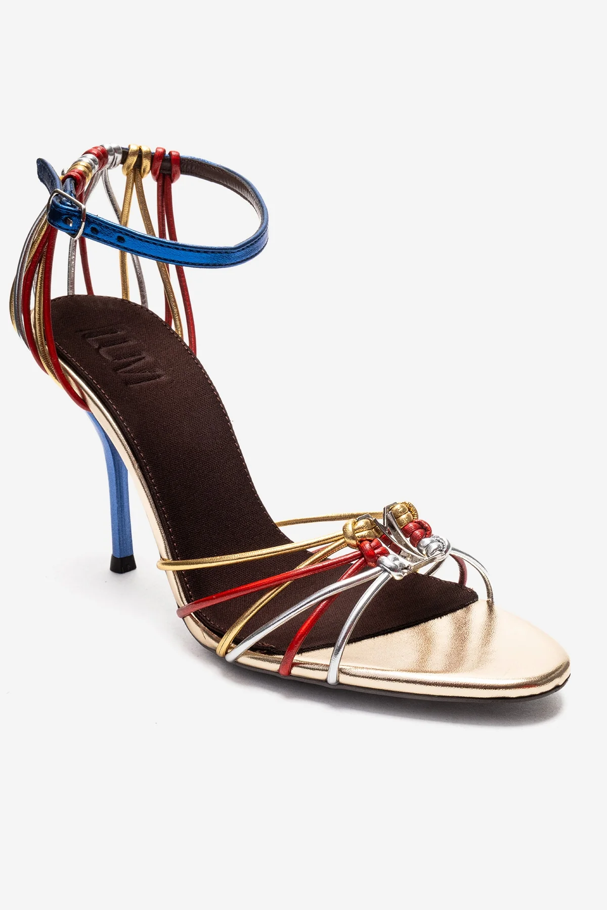 ARONA - Gold Multi Stiletto Heel Shoe (Women) - Image 3