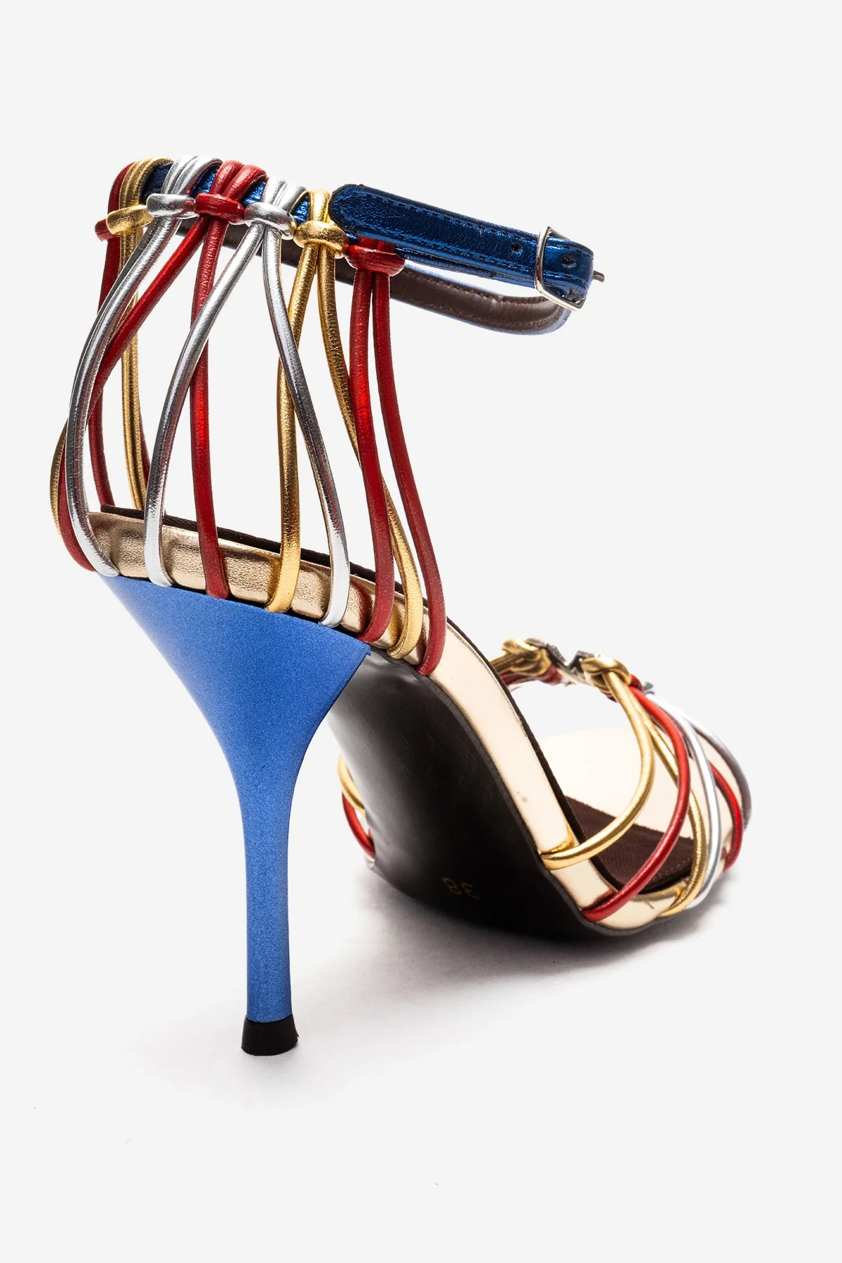 ARONA - Gold Multi Stiletto Heel Shoe (Women) - Image 4