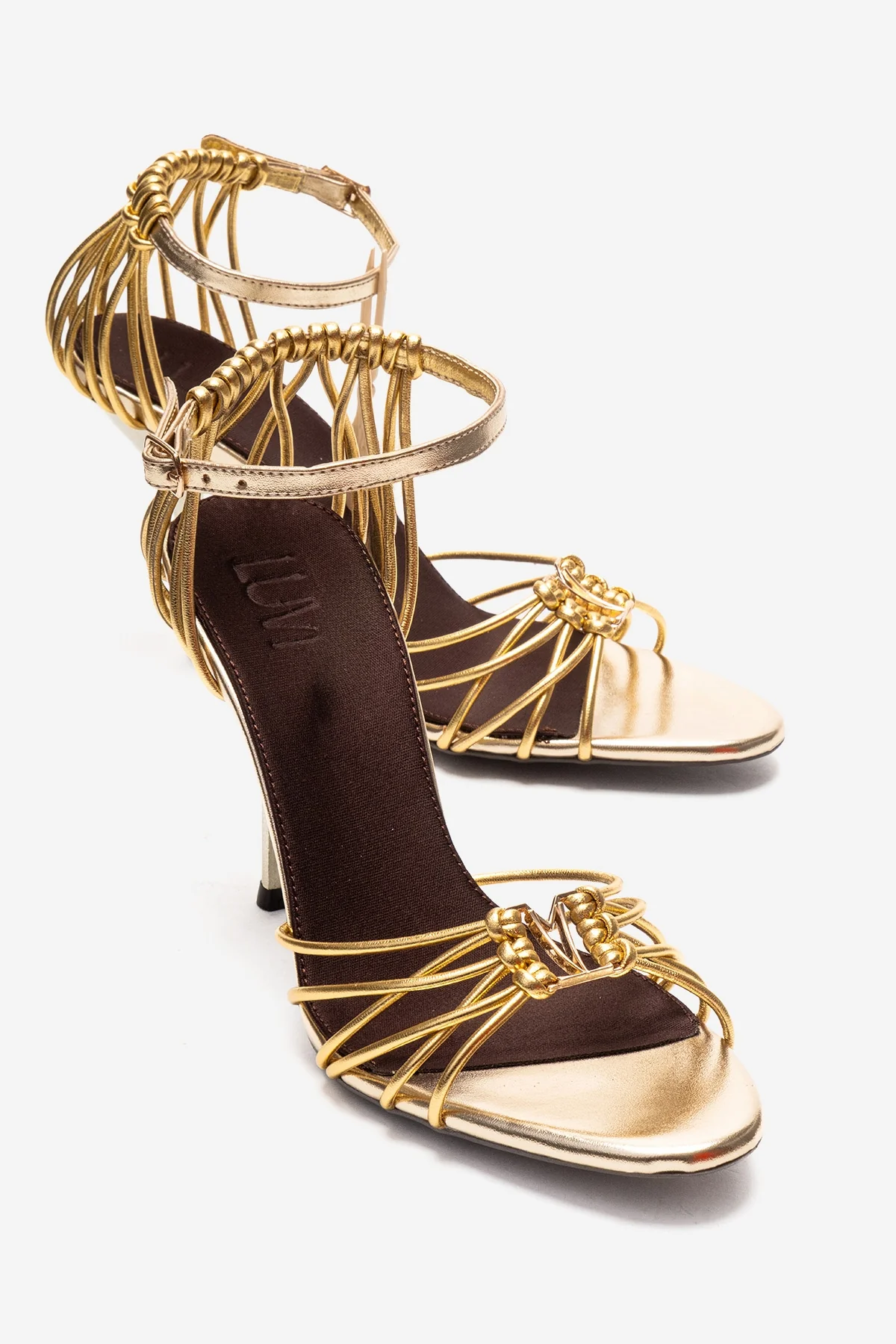 ARONA - Gold Stiletto Heel Shoe (Women)