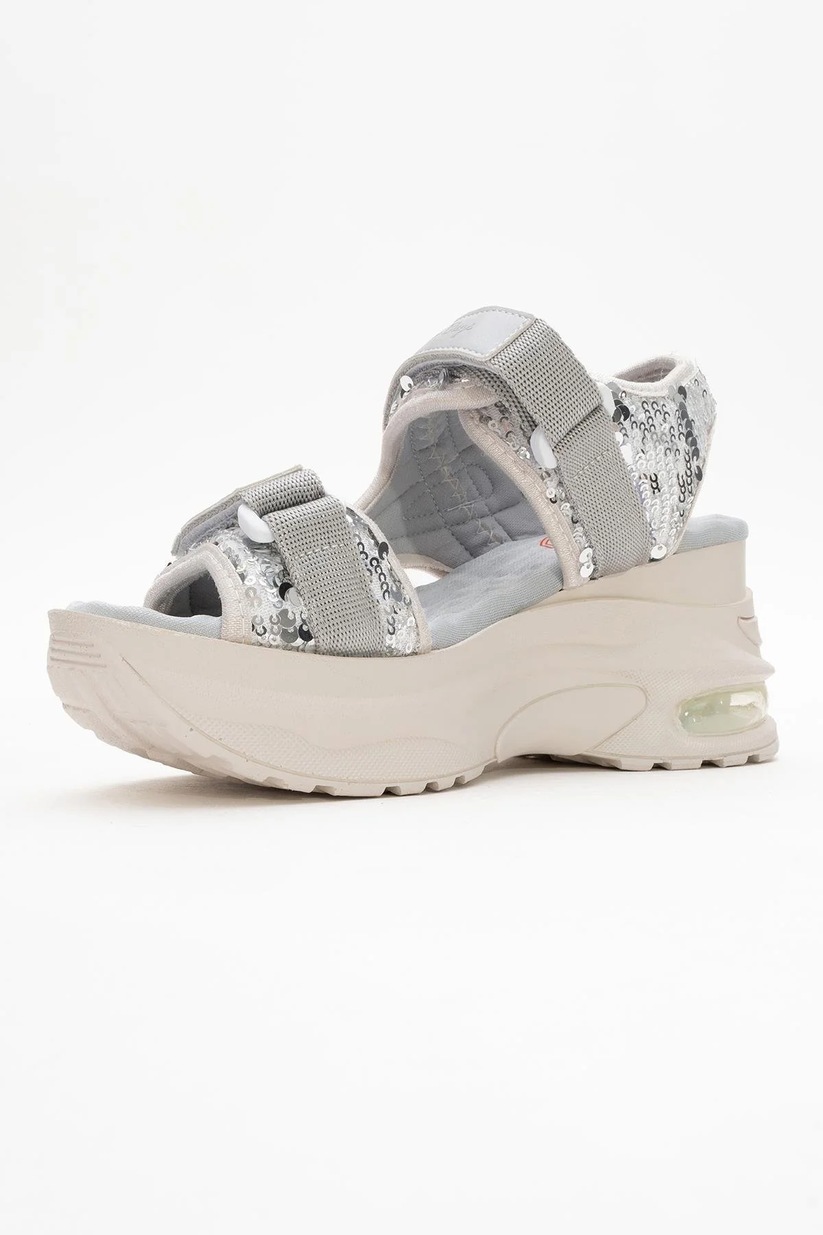 Arthur - Gray Sequin Strappy Platform Sport Sandal (Women) - Image 4