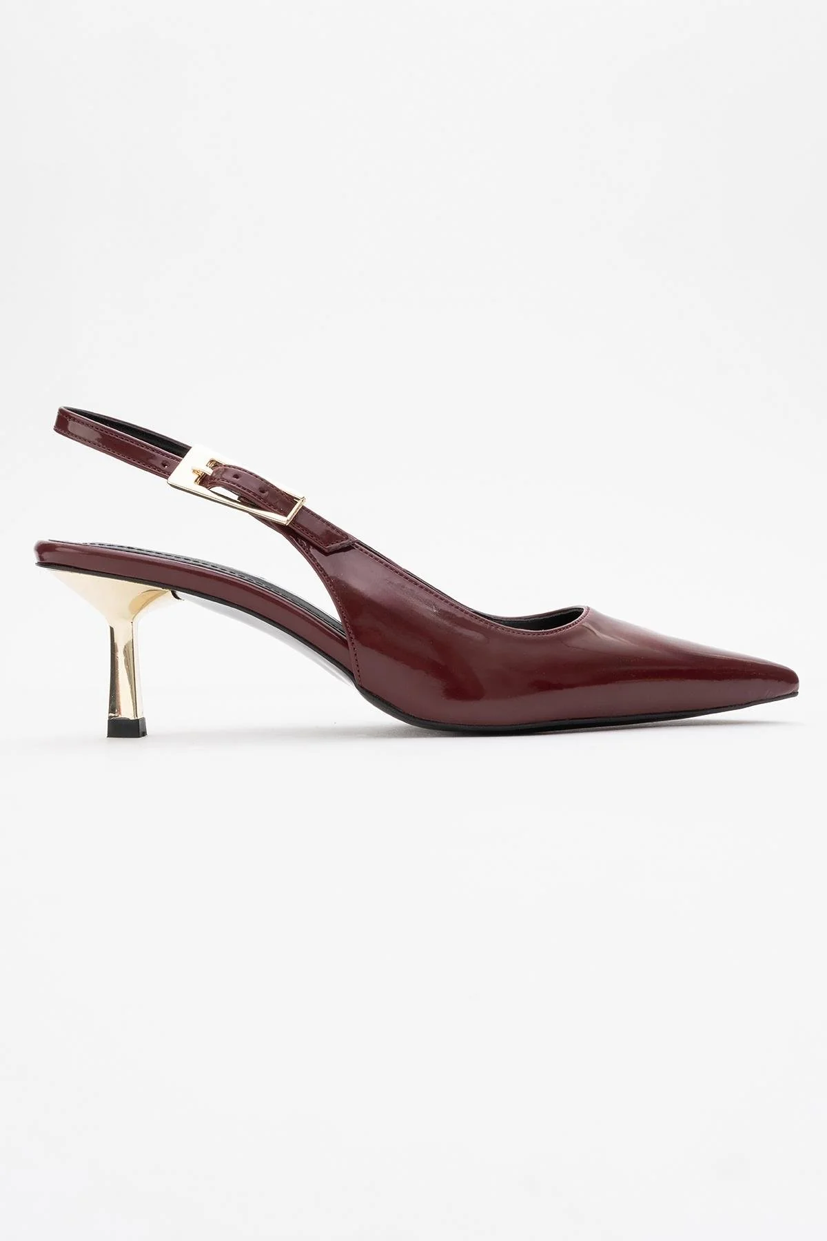 Arty - Burgundy Patent Pointed Toe Slingback Stiletto (Women) - Image 6