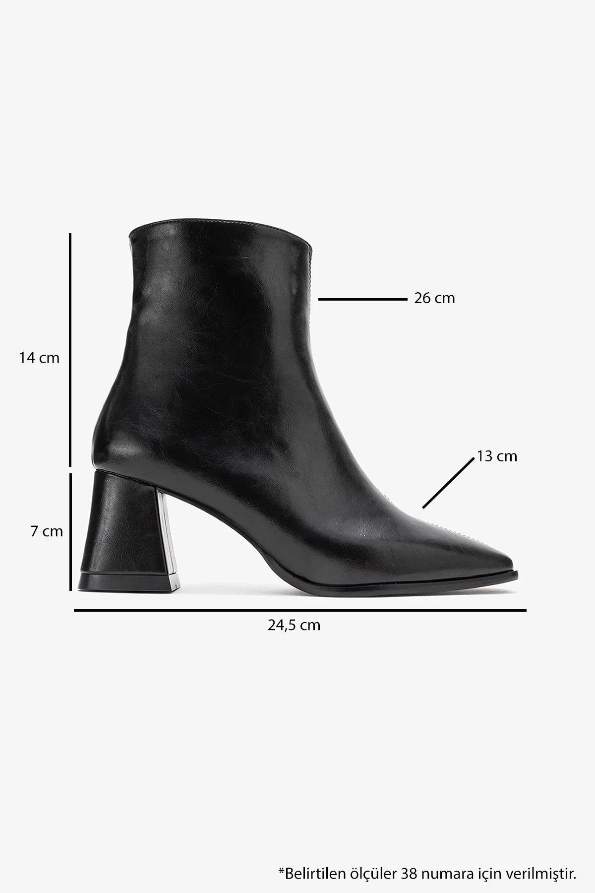 Arven - Black Square Toe Block Heel Boot (Women) - Image 6