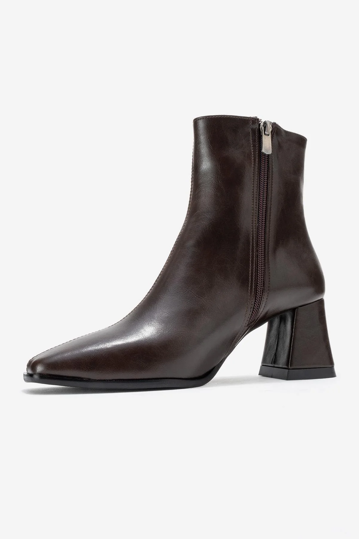 Arven - Brown Block Heel Boot (Women) - Image 4