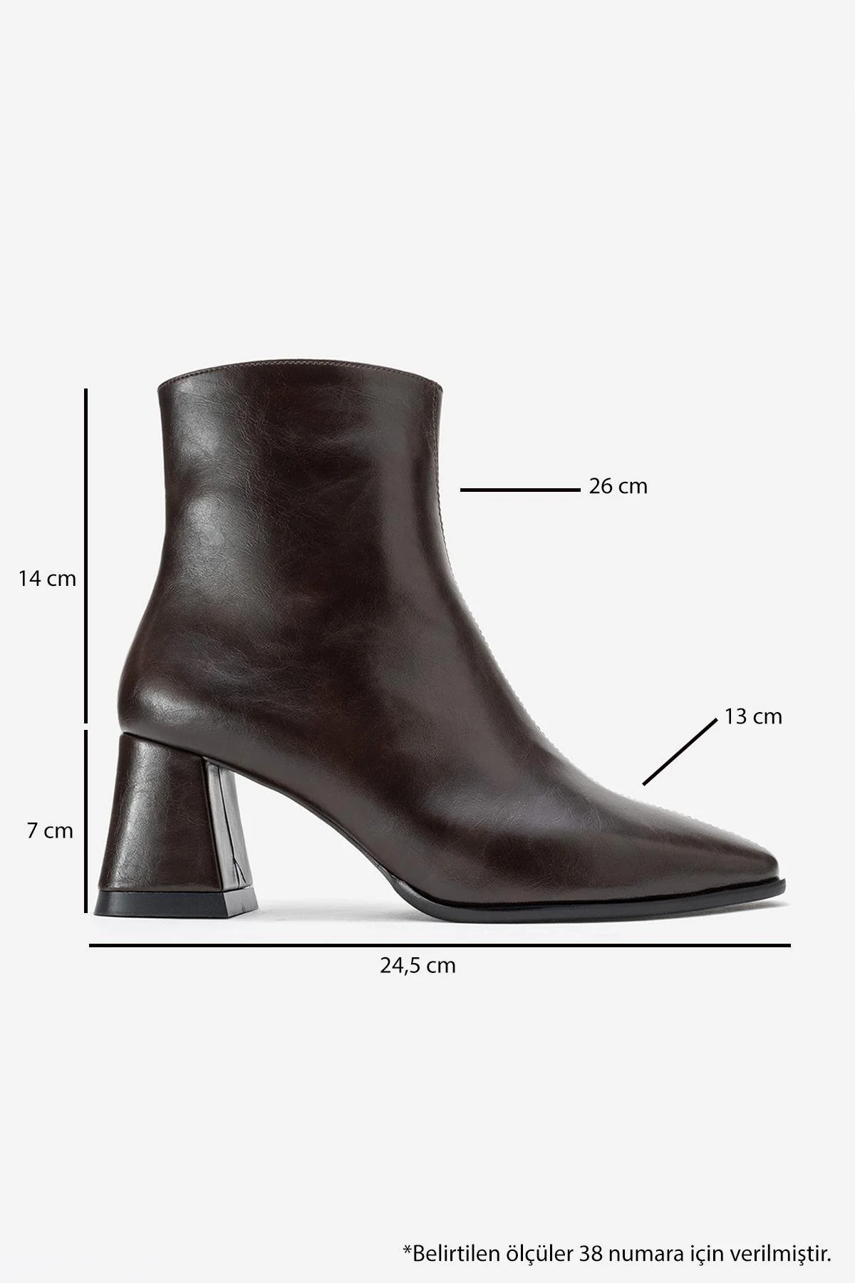 Arven - Brown Block Heel Boot (Women) - Image 6