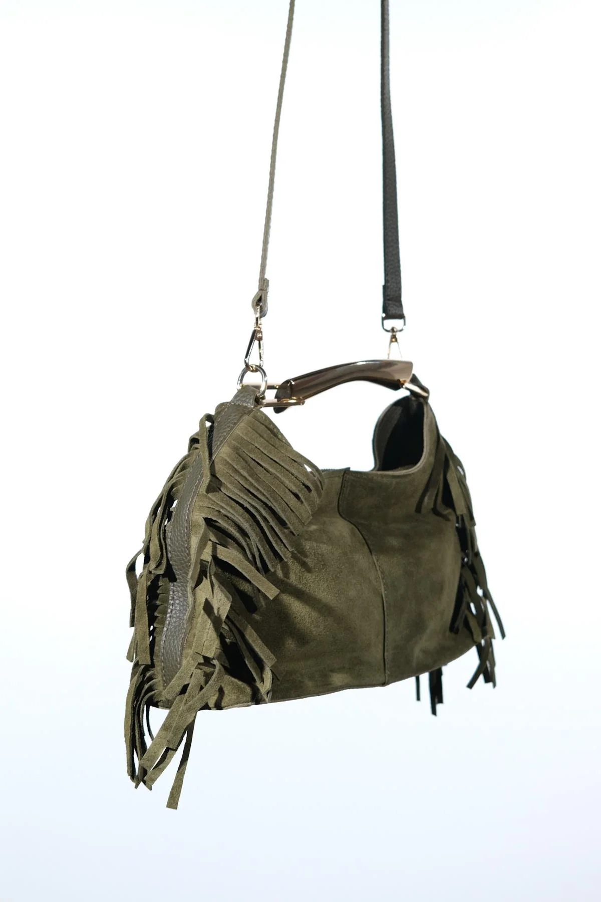 ASTREN - Green Genuine Leather Shoulder Bag (Women) - Image 3