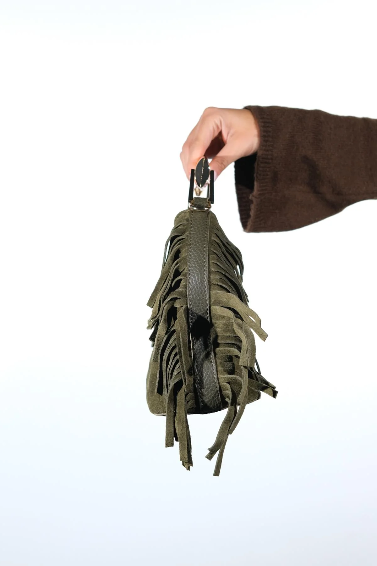 ASTREN - Green Genuine Leather Shoulder Bag (Women) - Image 4