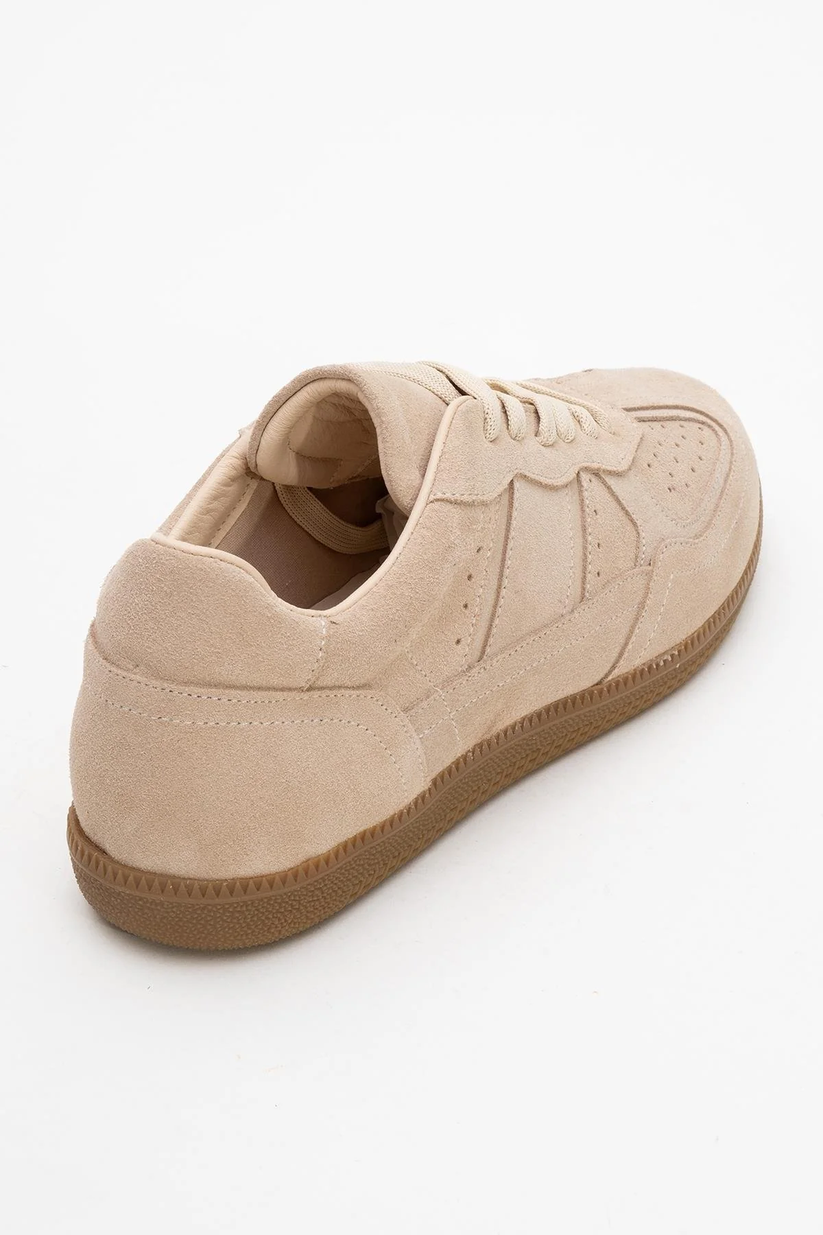 Aurel - Beige Suede Leather Sneakers (Women) - Image 5