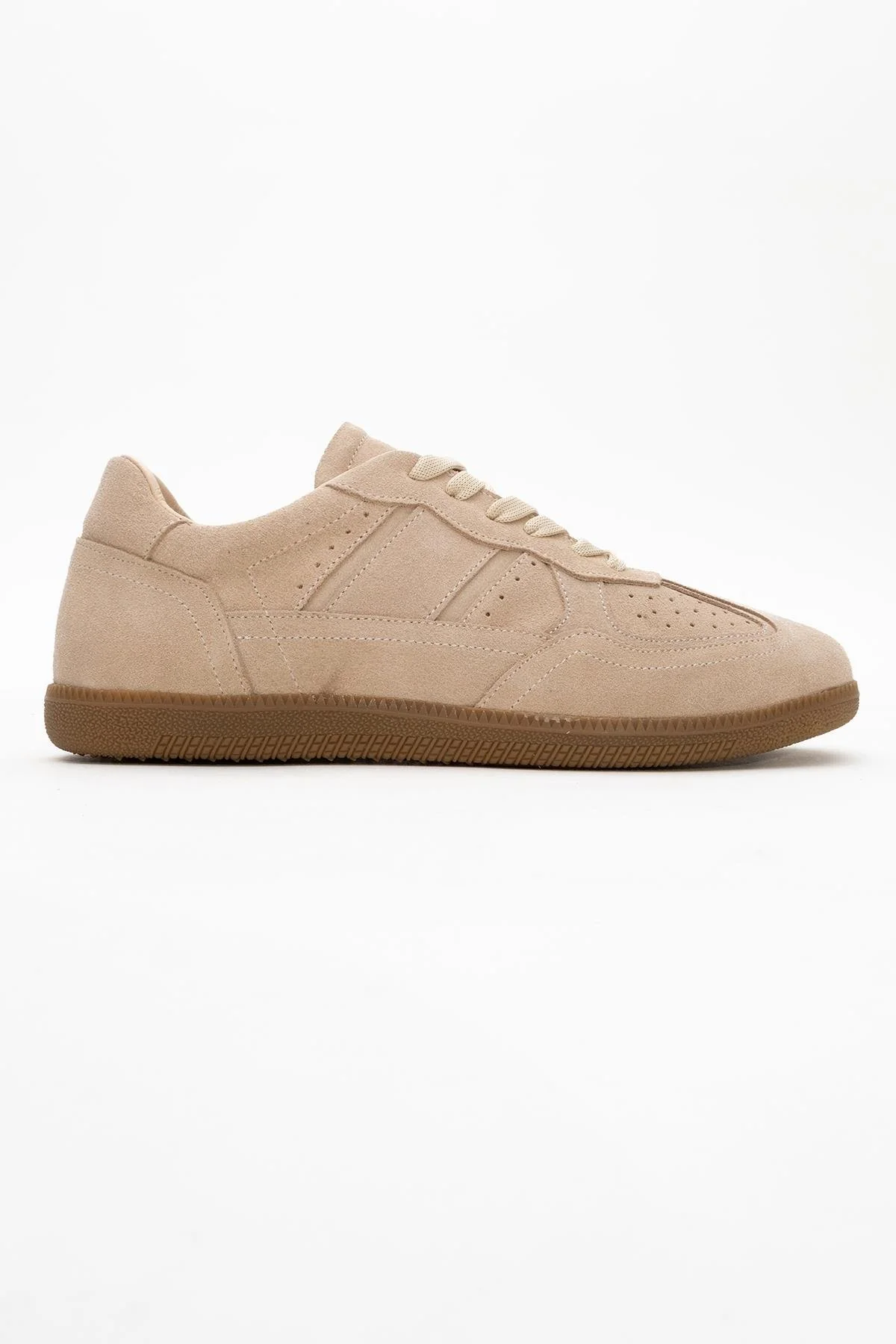 Aurel - Beige Suede Leather Sneakers (Women) - Image 6