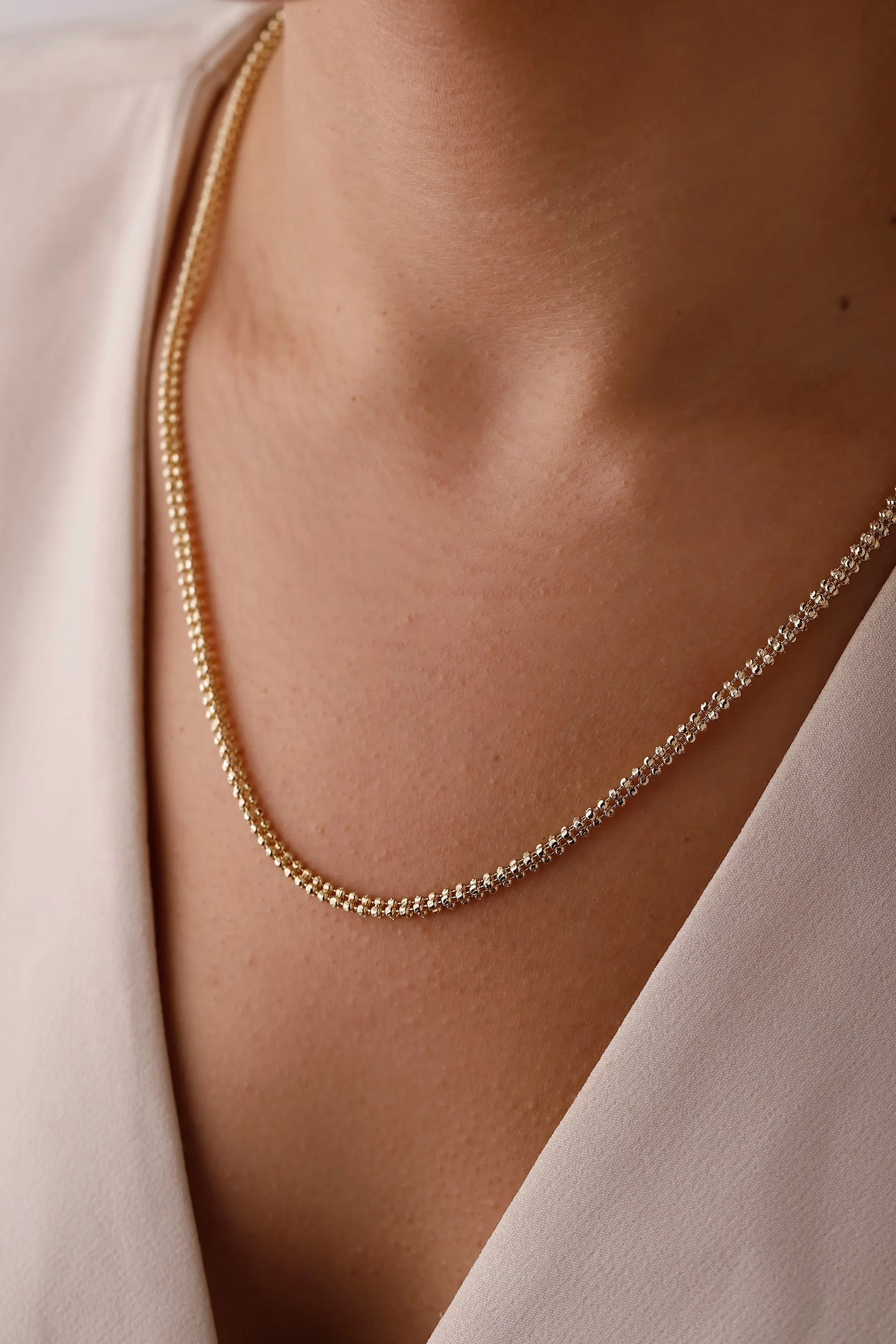 Velisse 14K Solid Gold Necklace – 18.43 g