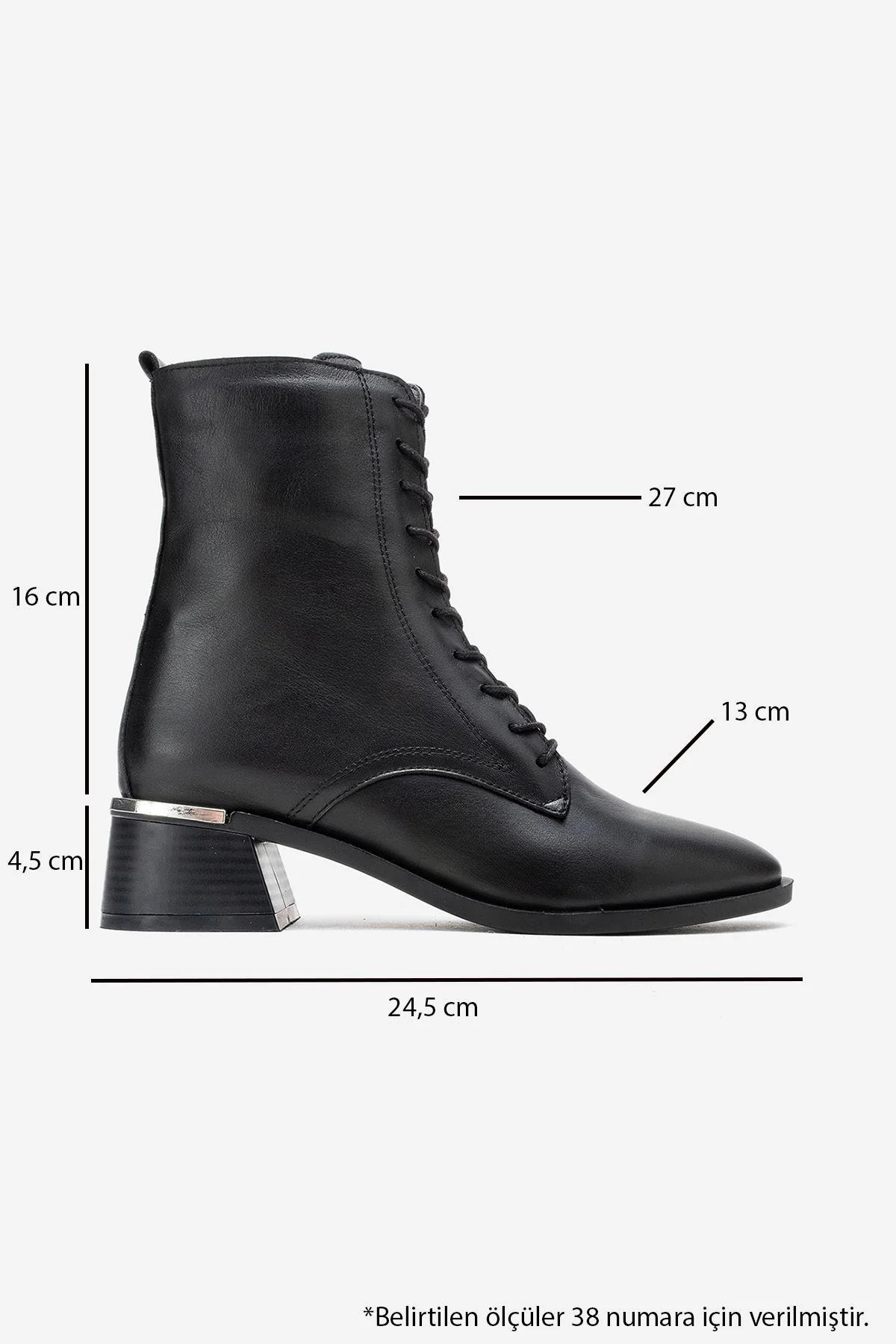 Avia - Black Genuine Leather Block Heel Boot (Women) - Image 6
