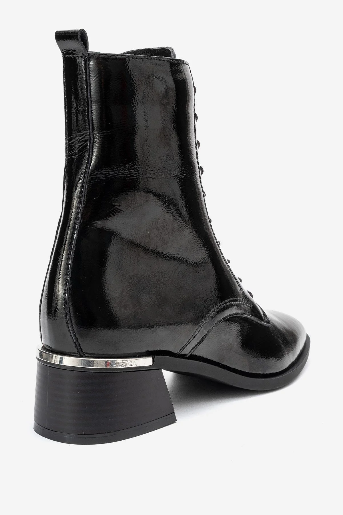 AVIA - Black Genuine Leather Block Heel Boot (Women) - Image 5