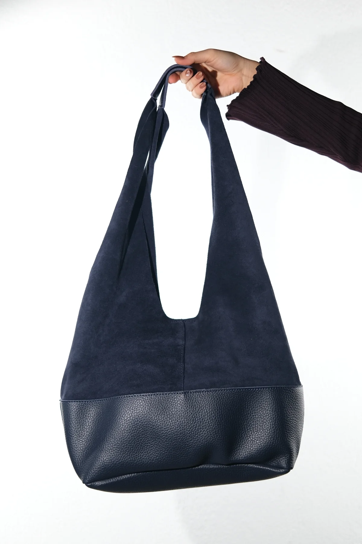 AVOS - Navy Genuine Leather Shoulder Bag (Women) - Image 4