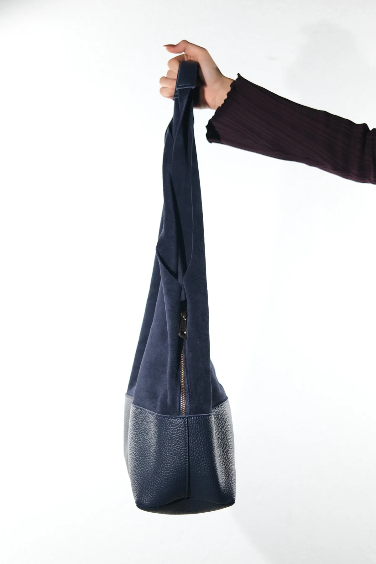 AVOS - Navy Genuine Leather Shoulder Bag (Women) - Image 5