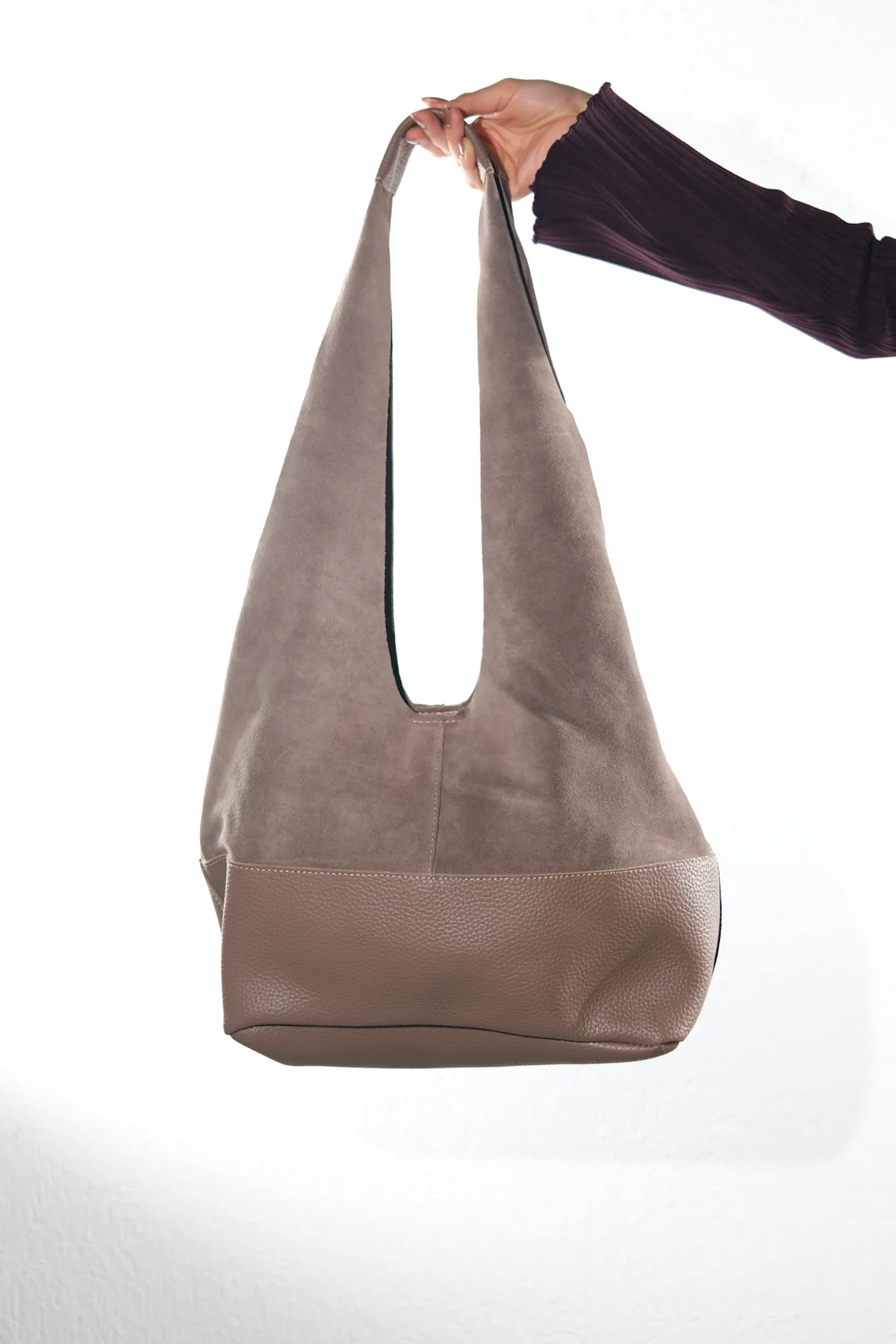 AVOS - Taupe Genuine Leather Shoulder Bag (Women) - Image 2