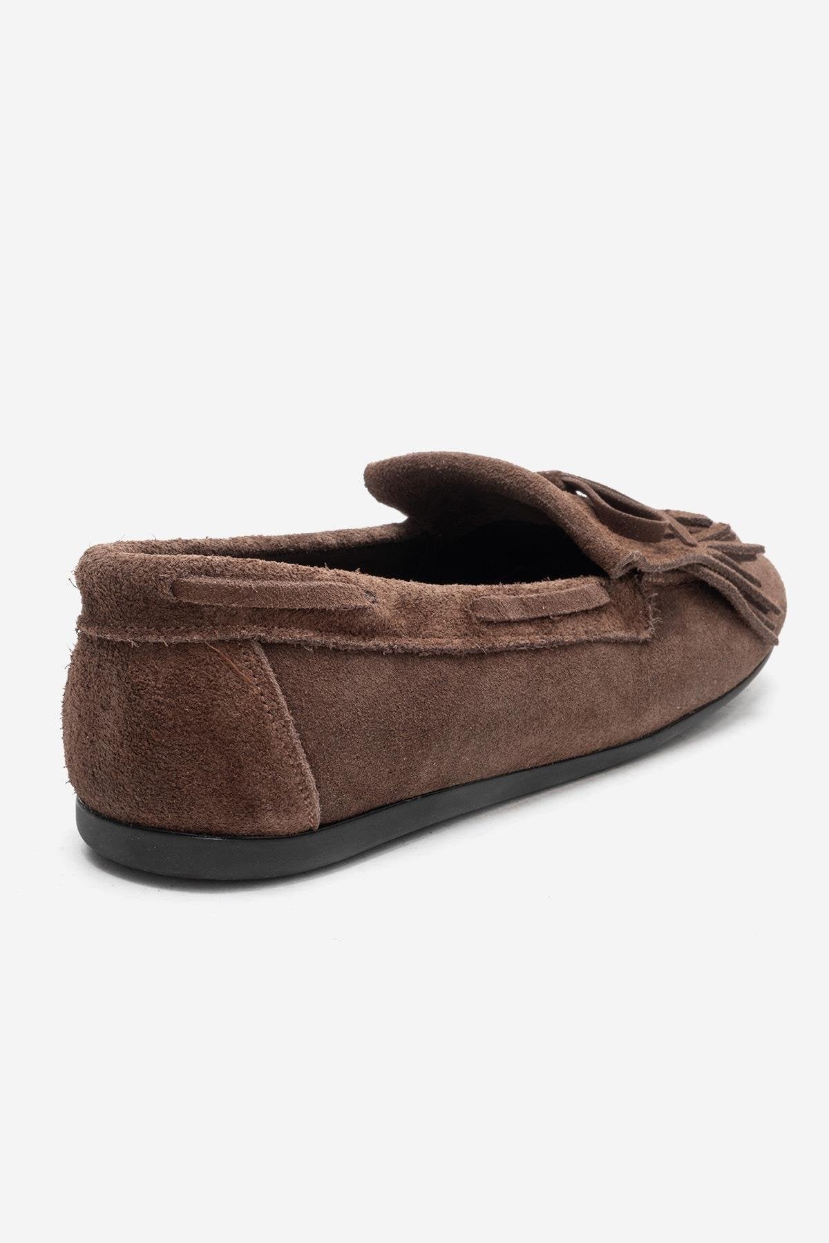 AXELI - Camel Genuine Leather Suede Loafer (Women) - Image 5