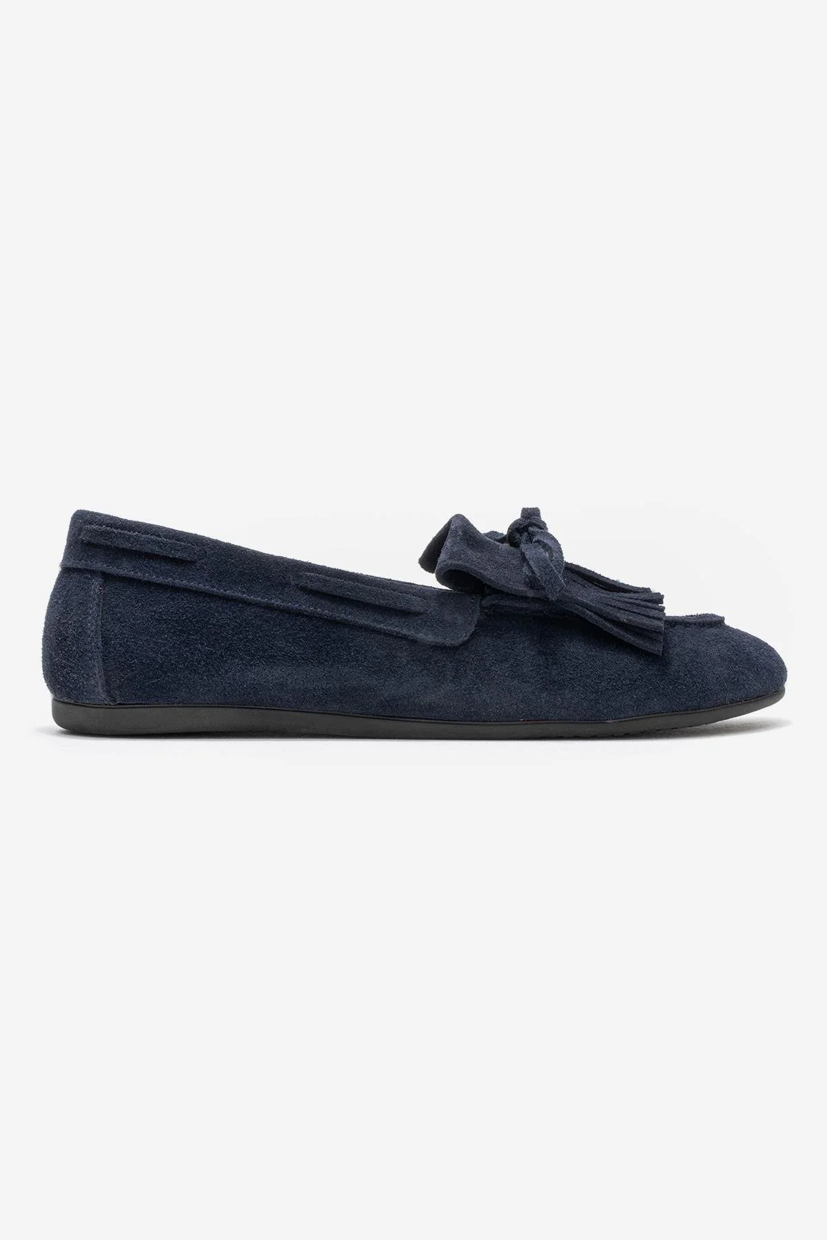 AXELI - Navy Suede Genuine Leather Loafer (Women) - Image 5