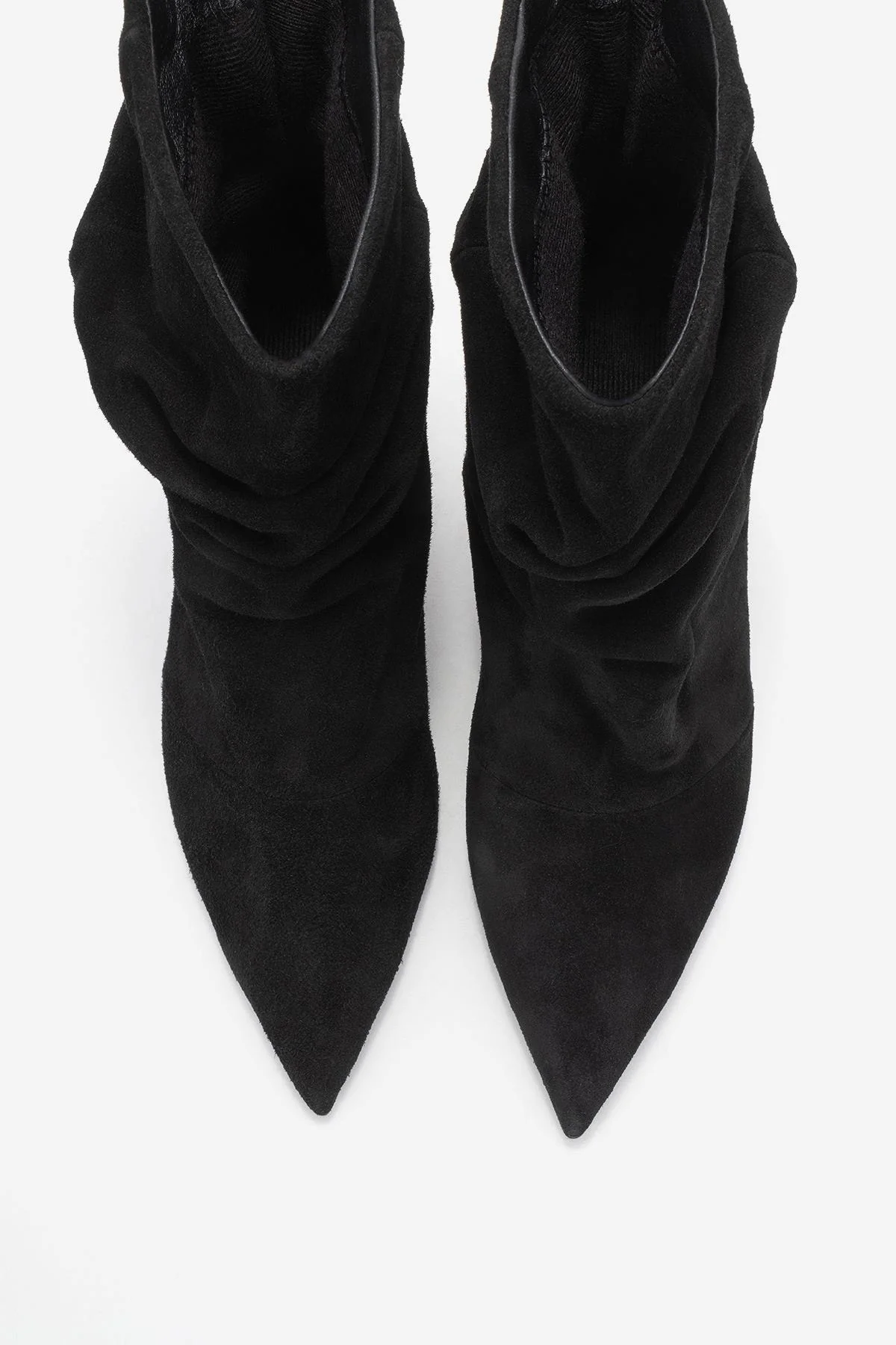 Balei - Black Suede Genuine Leather Short Heel Boot (Women) - Image 2