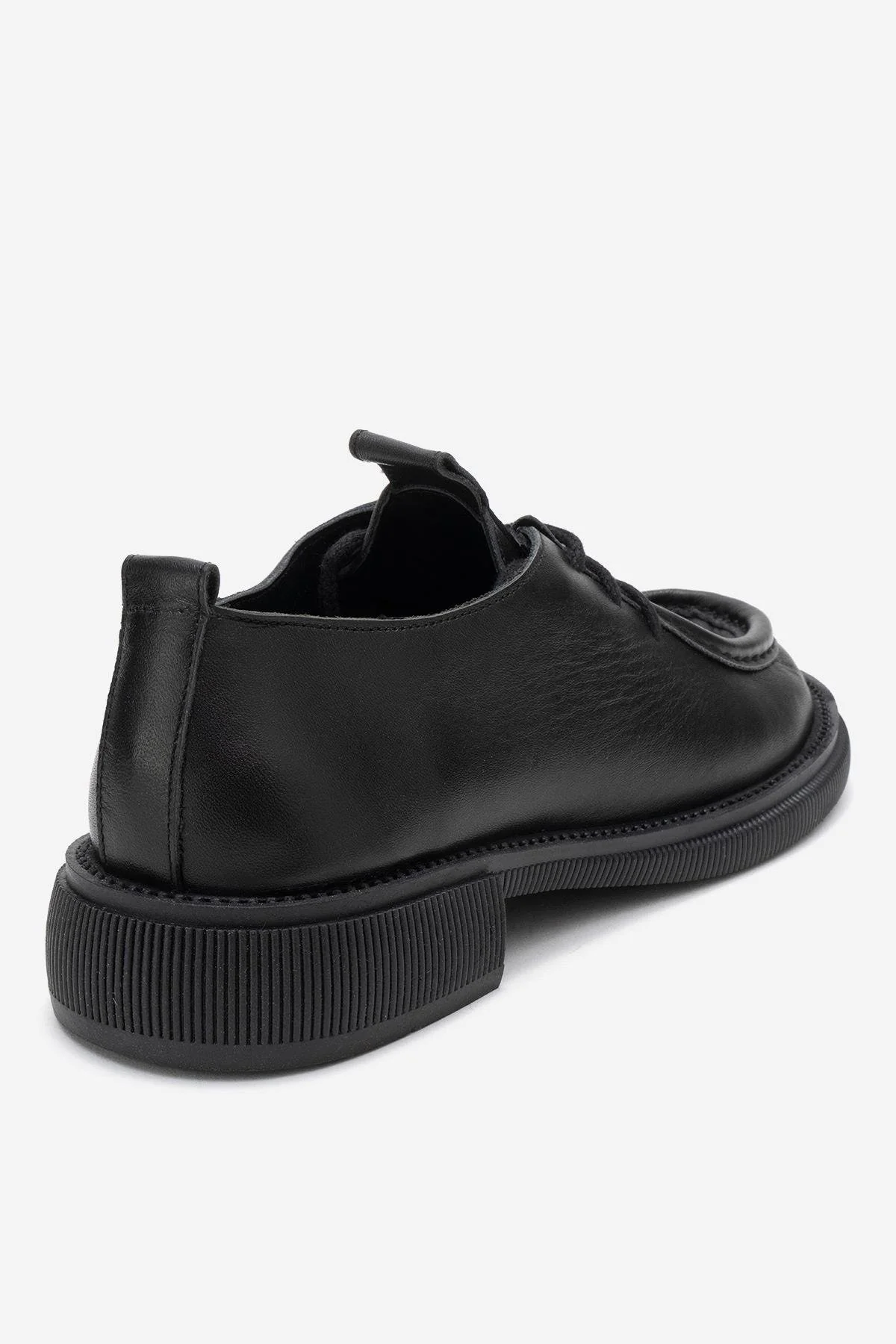 Band - Black Genuine Leather Lace-Up Loafer (Women) - Image 5