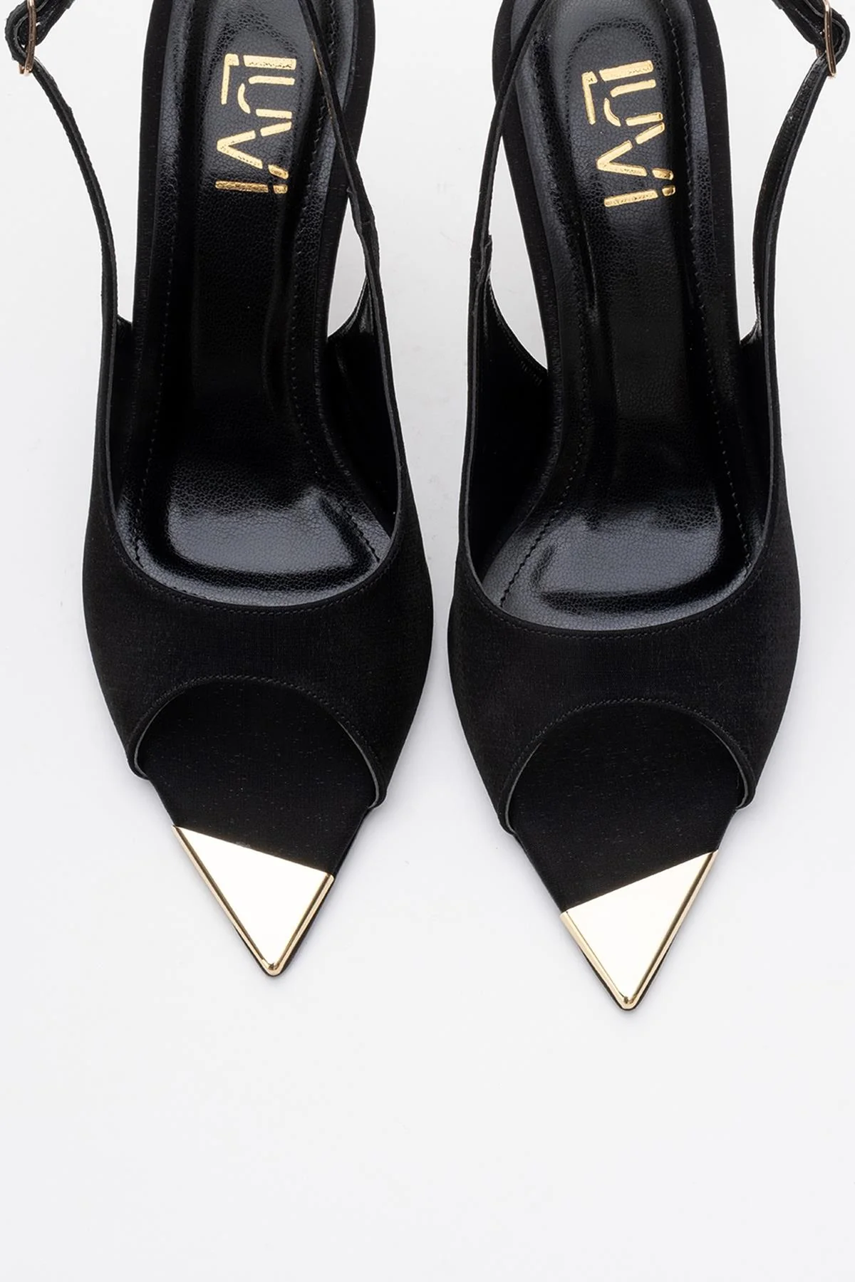 Barly - Black Pointed Toe Stiletto Pump (Women) - Image 2