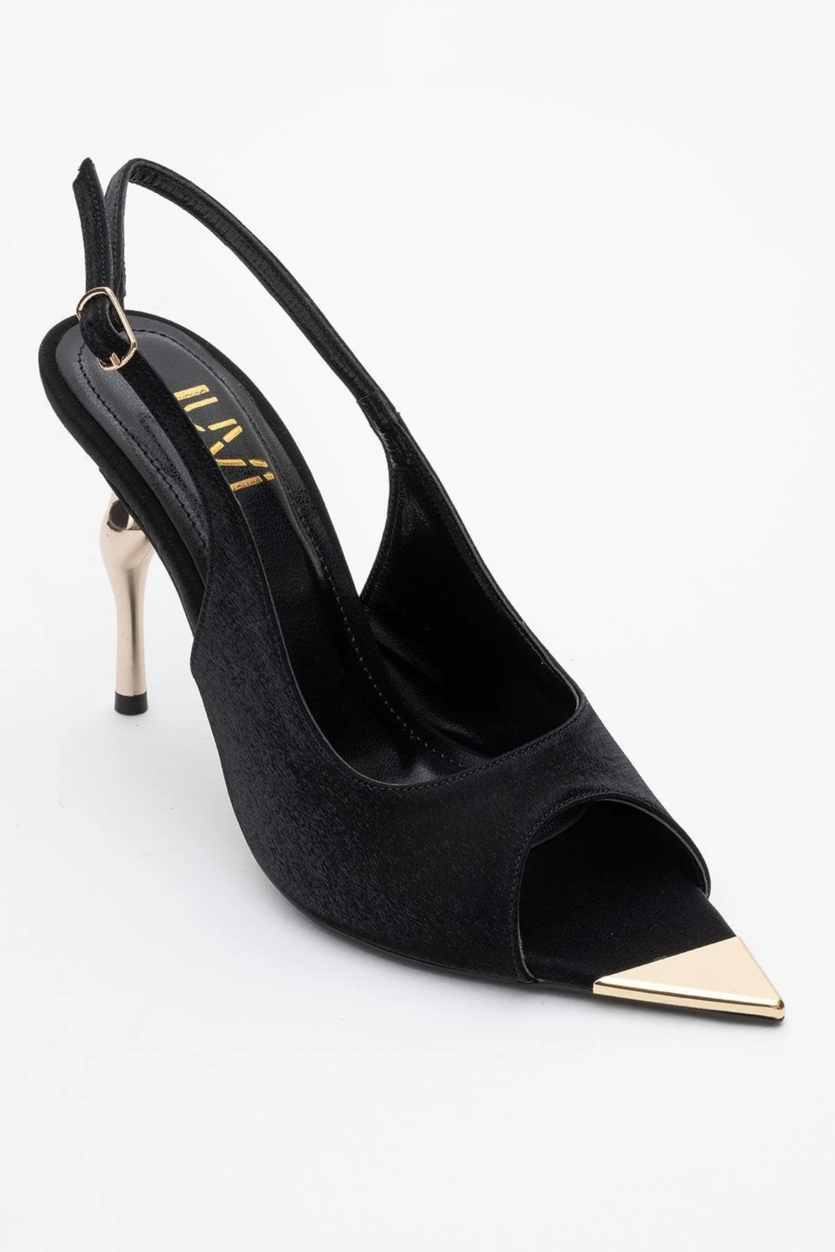 Barly - Black Pointed Toe Stiletto Pump (Women) - Image 3