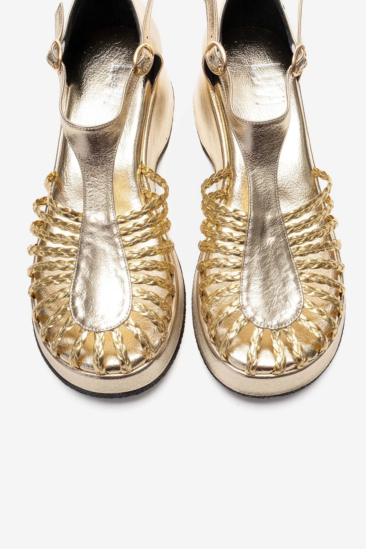BARRY - Gold Wedge Sandal (Women) - Image 2