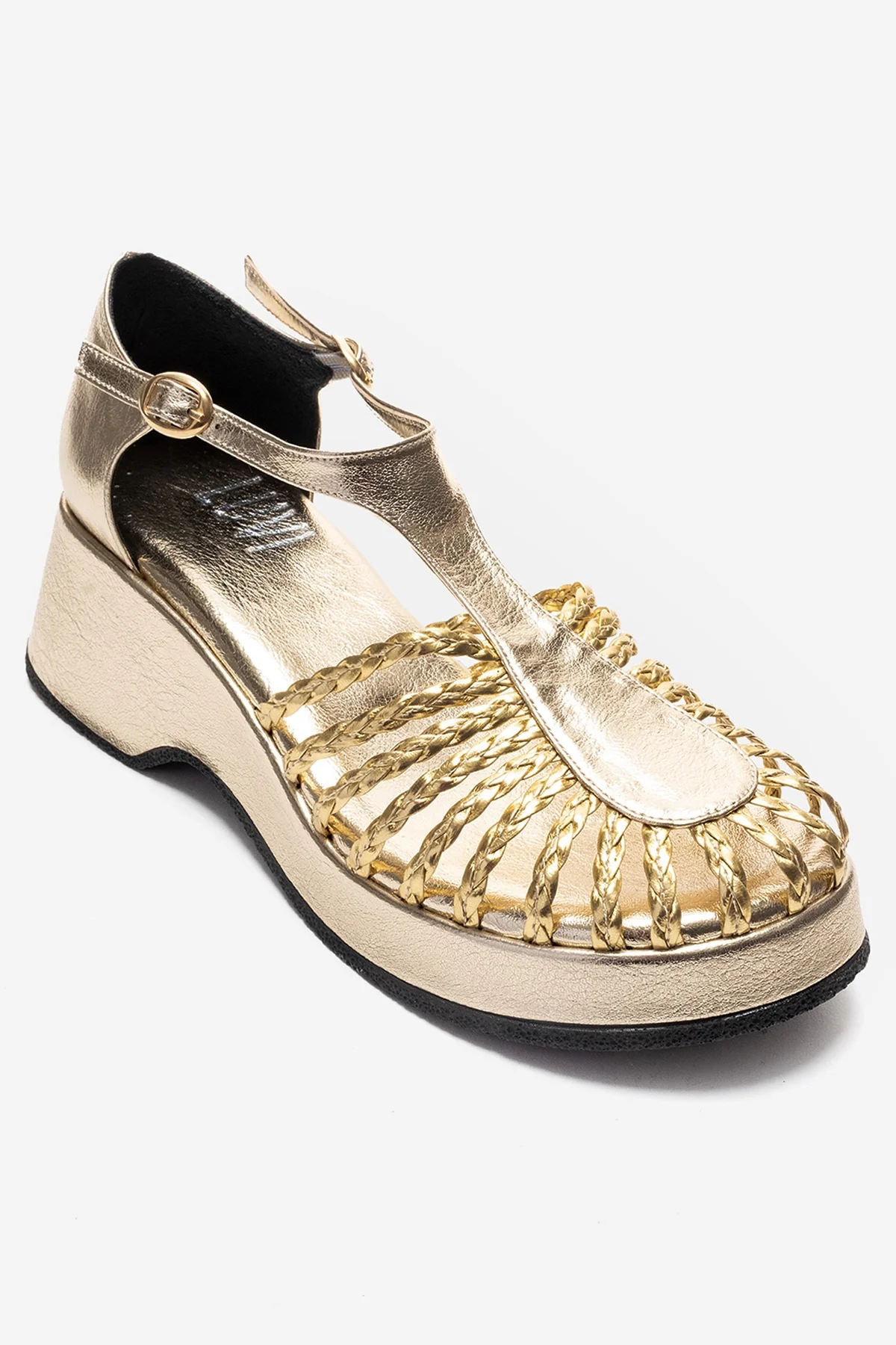BARRY - Gold Wedge Sandal (Women) - Image 3