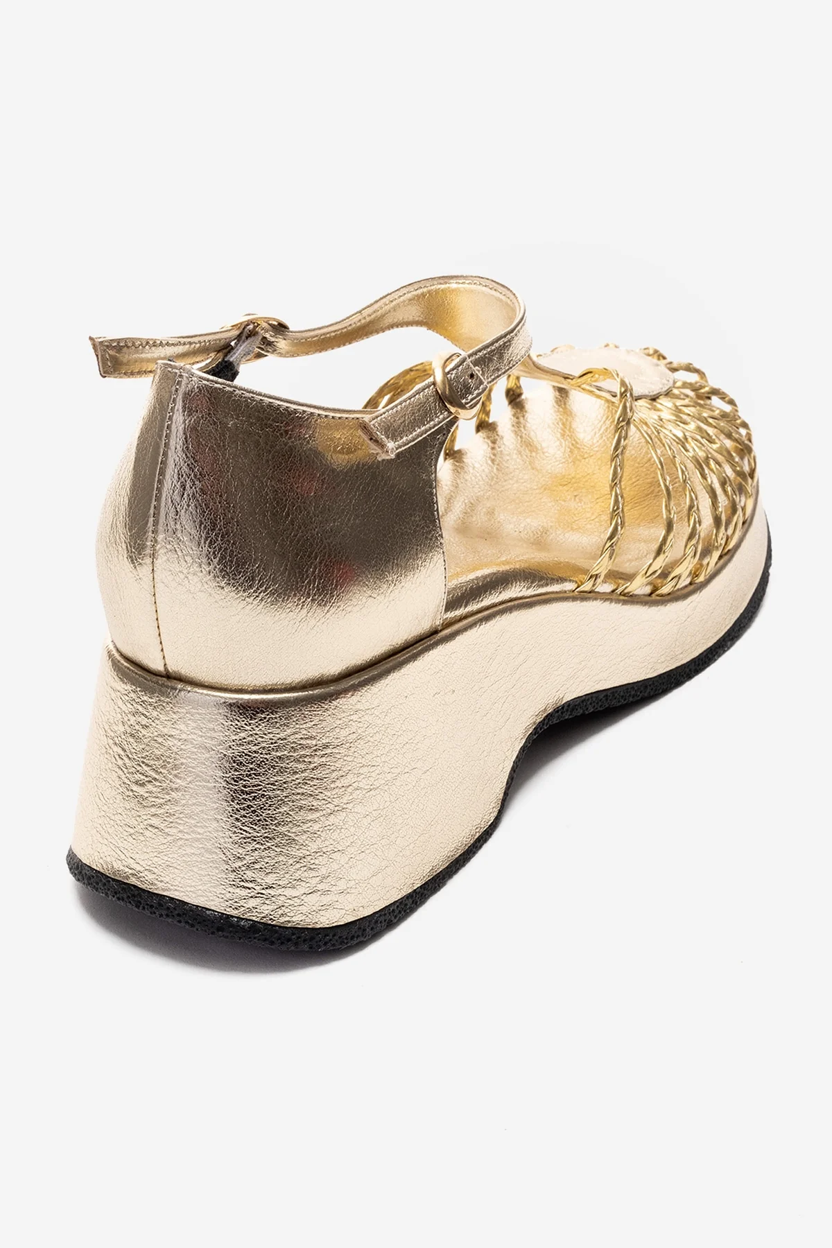 BARRY - Gold Wedge Sandal (Women) - Image 5
