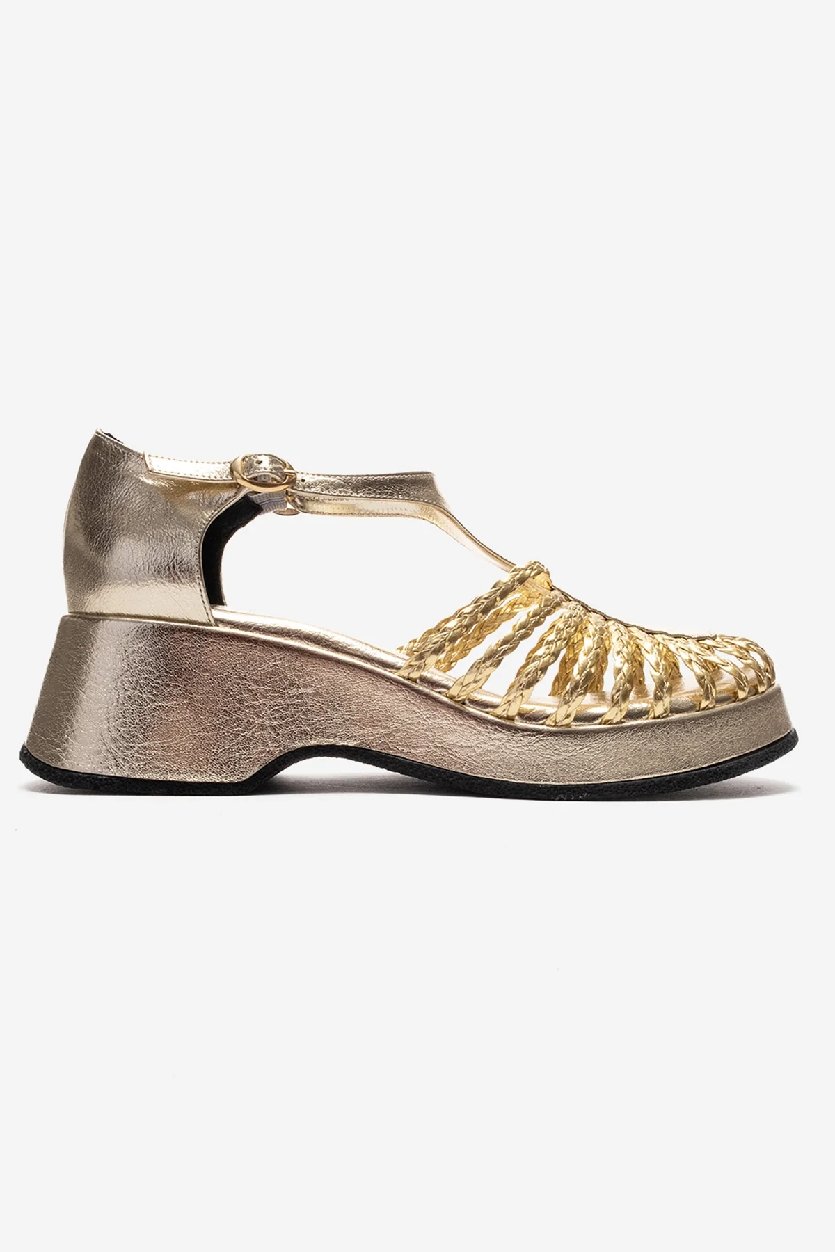 BARRY - Gold Wedge Sandal (Women) - Image 6