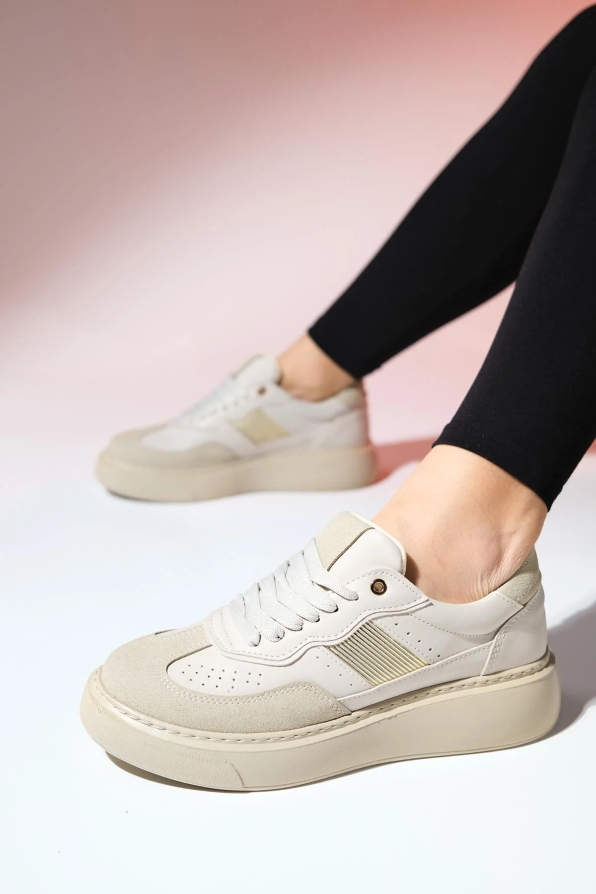 Venetia - Beige Sneaker (Women) - Image 5