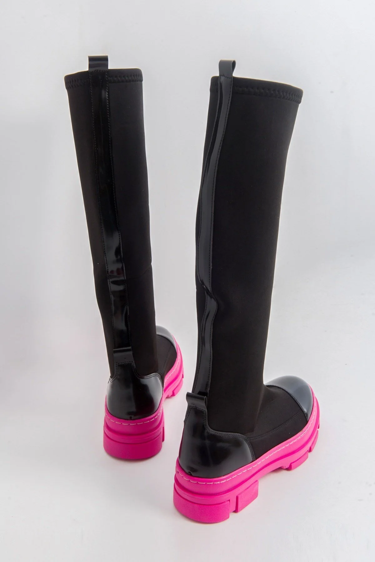 Bella Black & Fuchsia Scuba Boot (Women) - Image 5