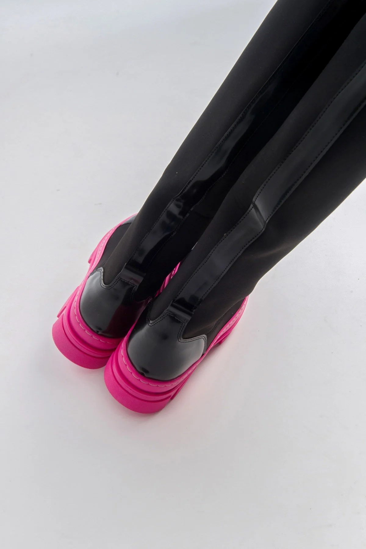 Bella Black & Fuchsia Scuba Boot (Women) - Image 7