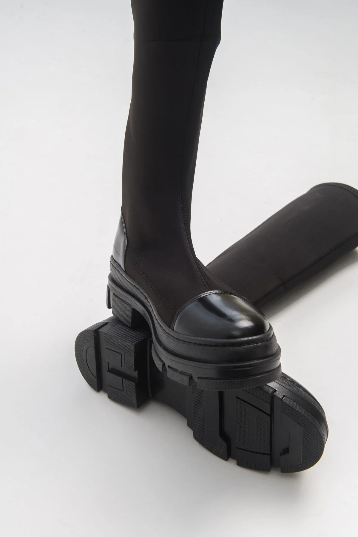 Bella Black Scuba Boot (Women) - Image 7