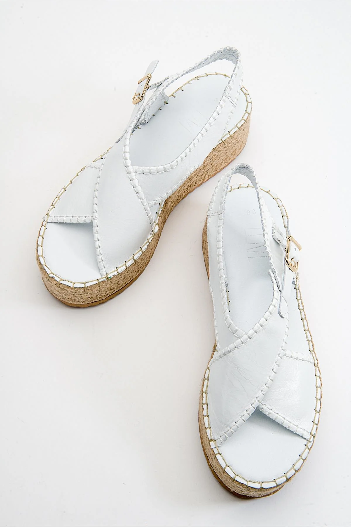 Bellezza - White Leather Platform Sandal (Women) - Image 5