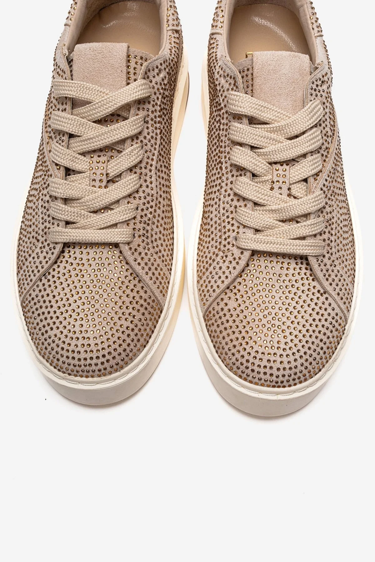 BERINA - Beige Embellished Sneaker (Women) - Image 2