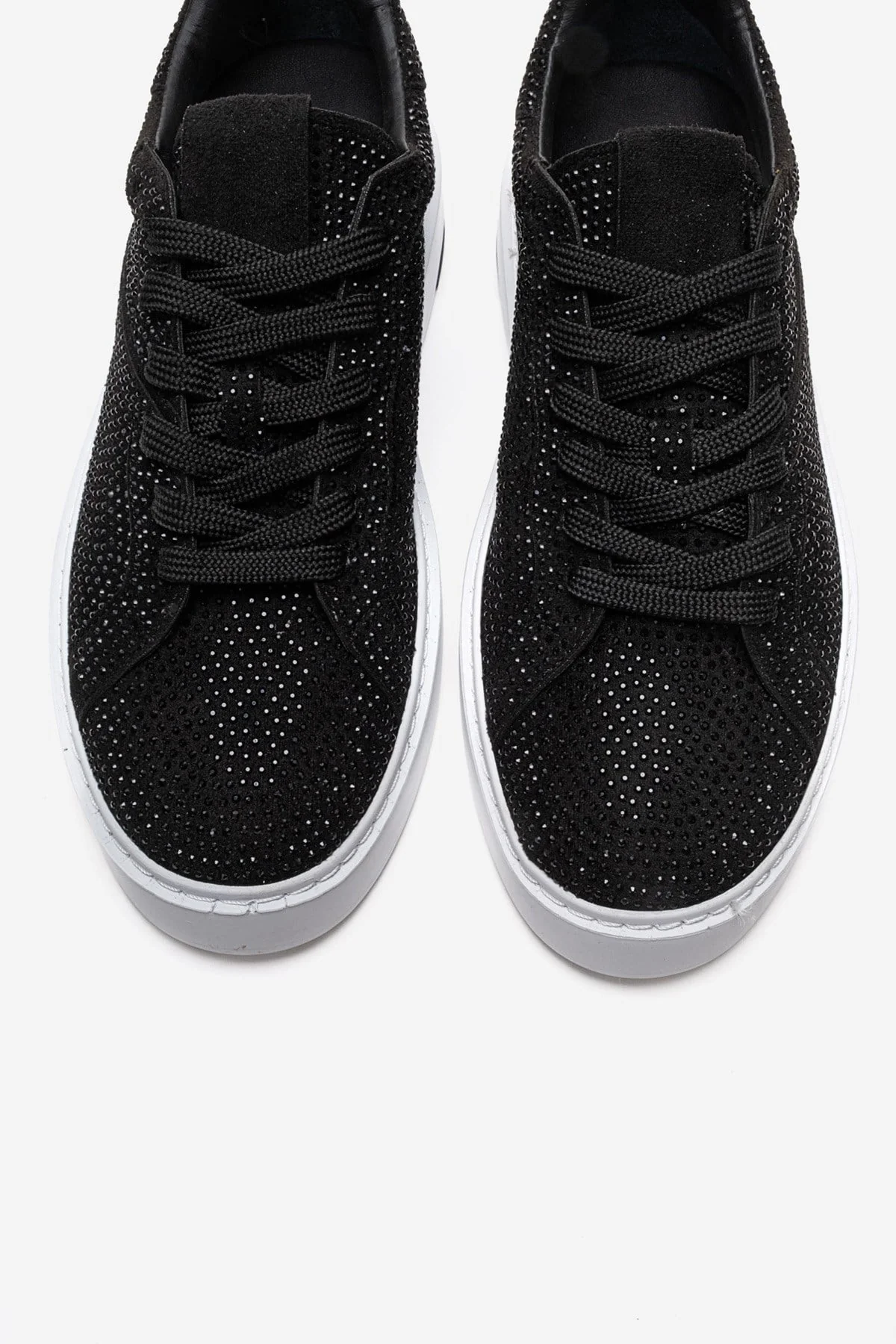 BERINA - Black Studded Casual Sneaker (Women) - Image 2