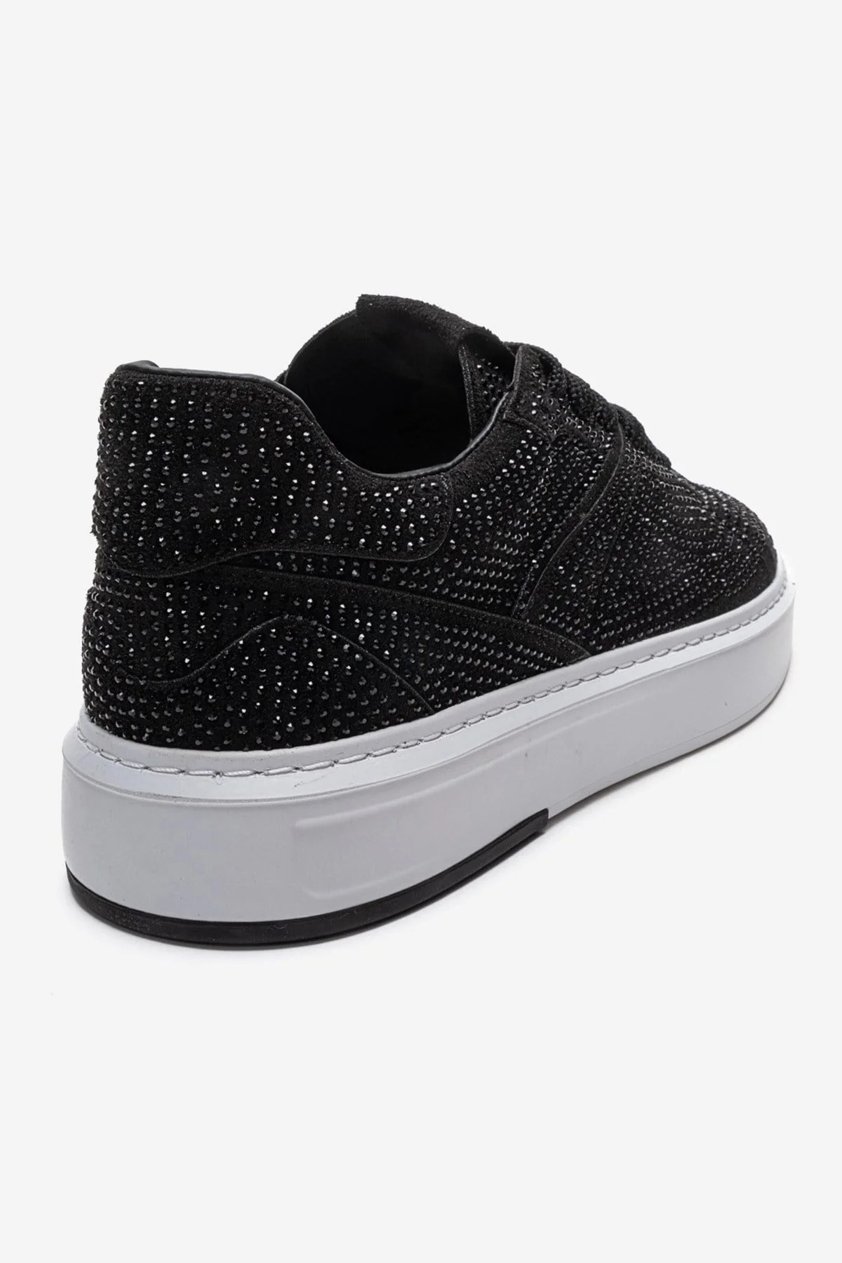 BERINA - Black Studded Casual Sneaker (Women) - Image 5