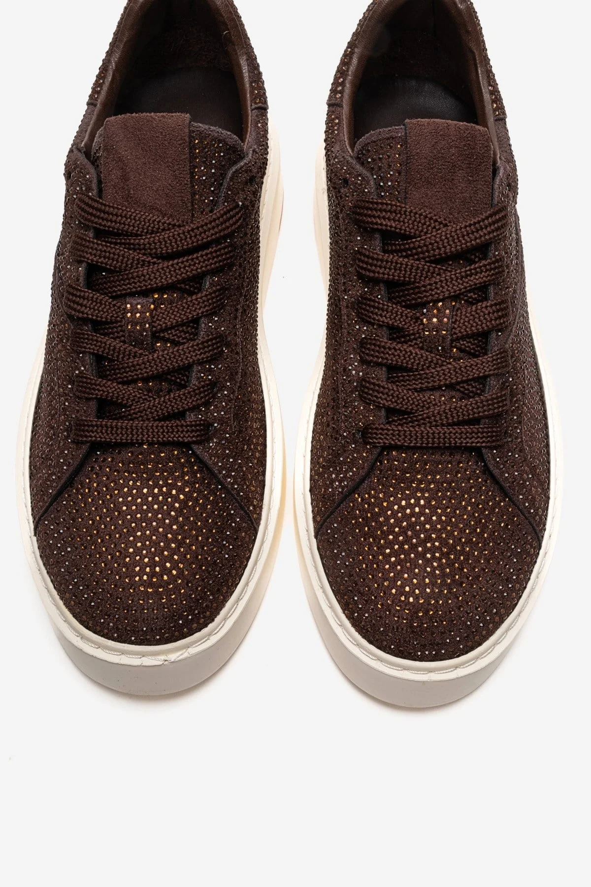 BERINA - Brown Embellished Sneaker (Women) - Image 2
