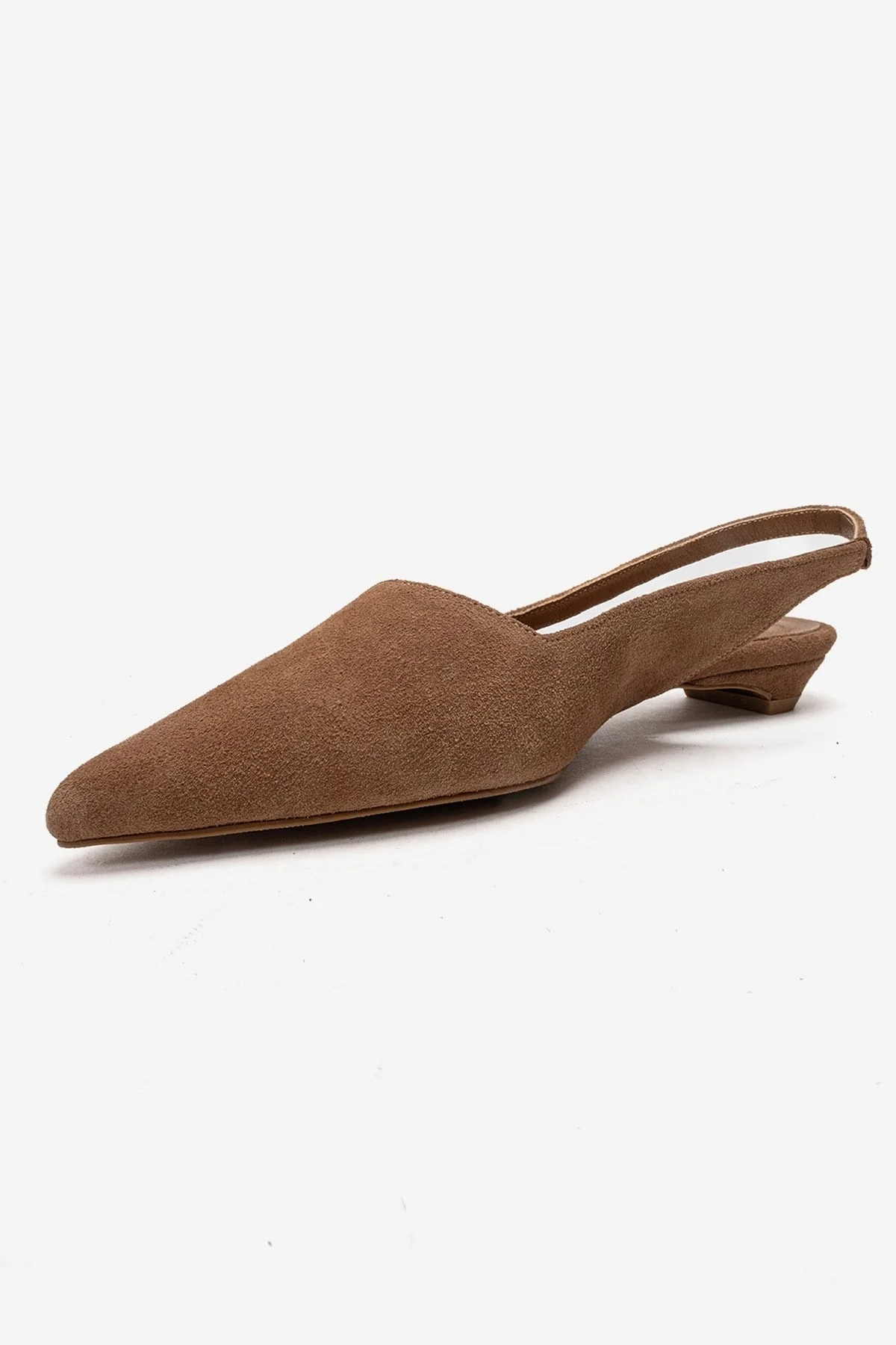 BERLINA - Camel Genuine Leather Low Block Heel Shoe (Women) - Image 6