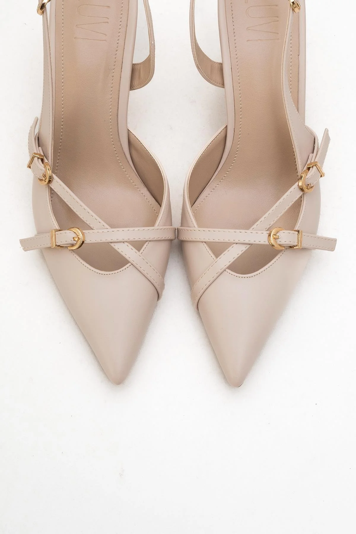 Biana - Beige Pointed Toe Stiletto Pump (Women) - Image 2