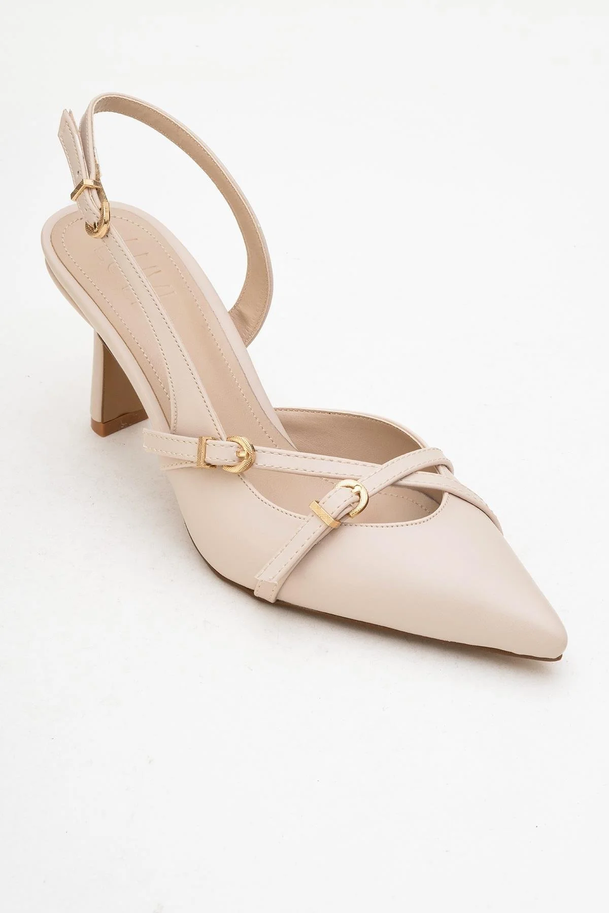 Biana - Beige Pointed Toe Stiletto Pump (Women) - Image 3