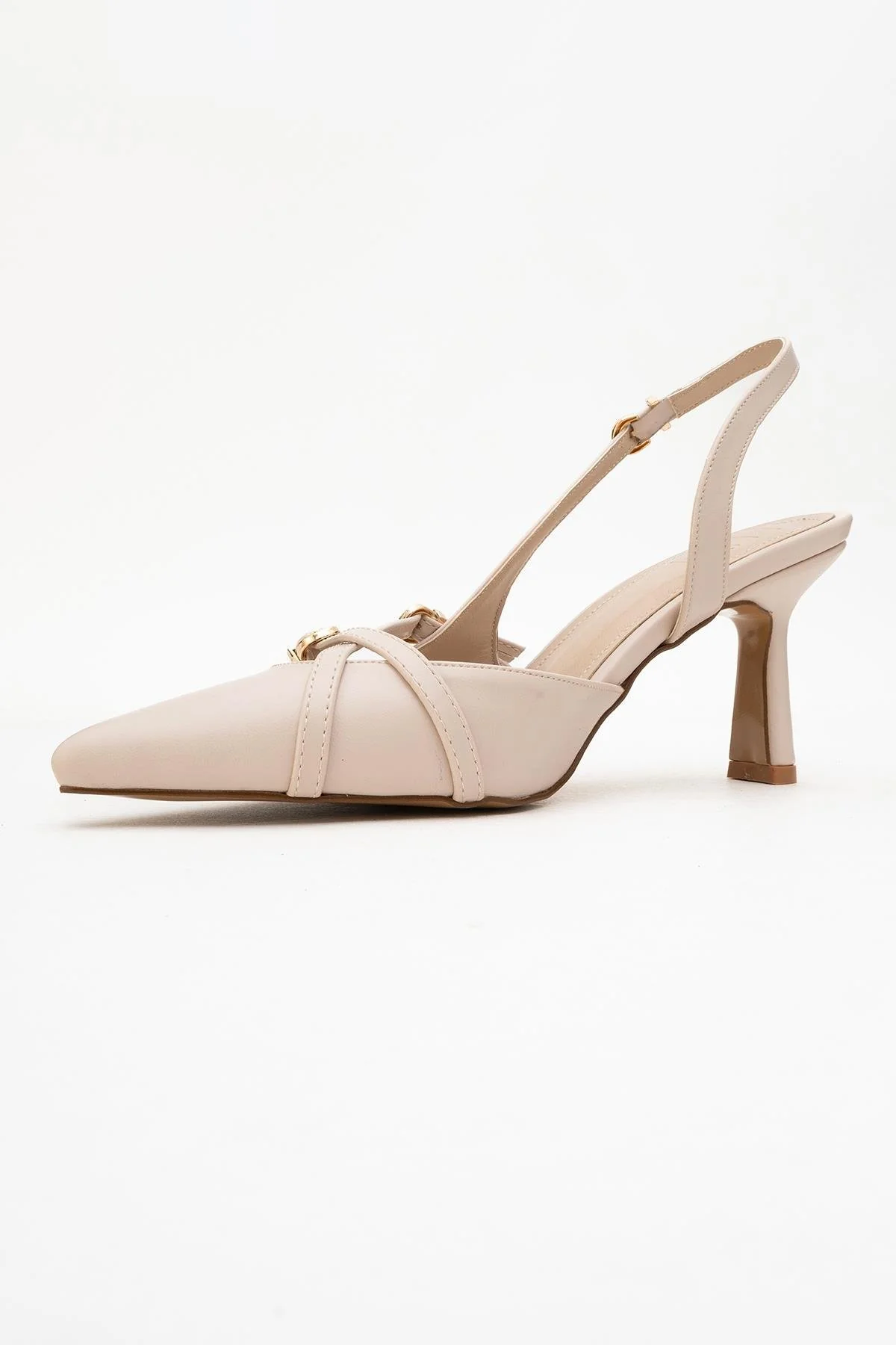 Biana - Beige Pointed Toe Stiletto Pump (Women) - Image 4