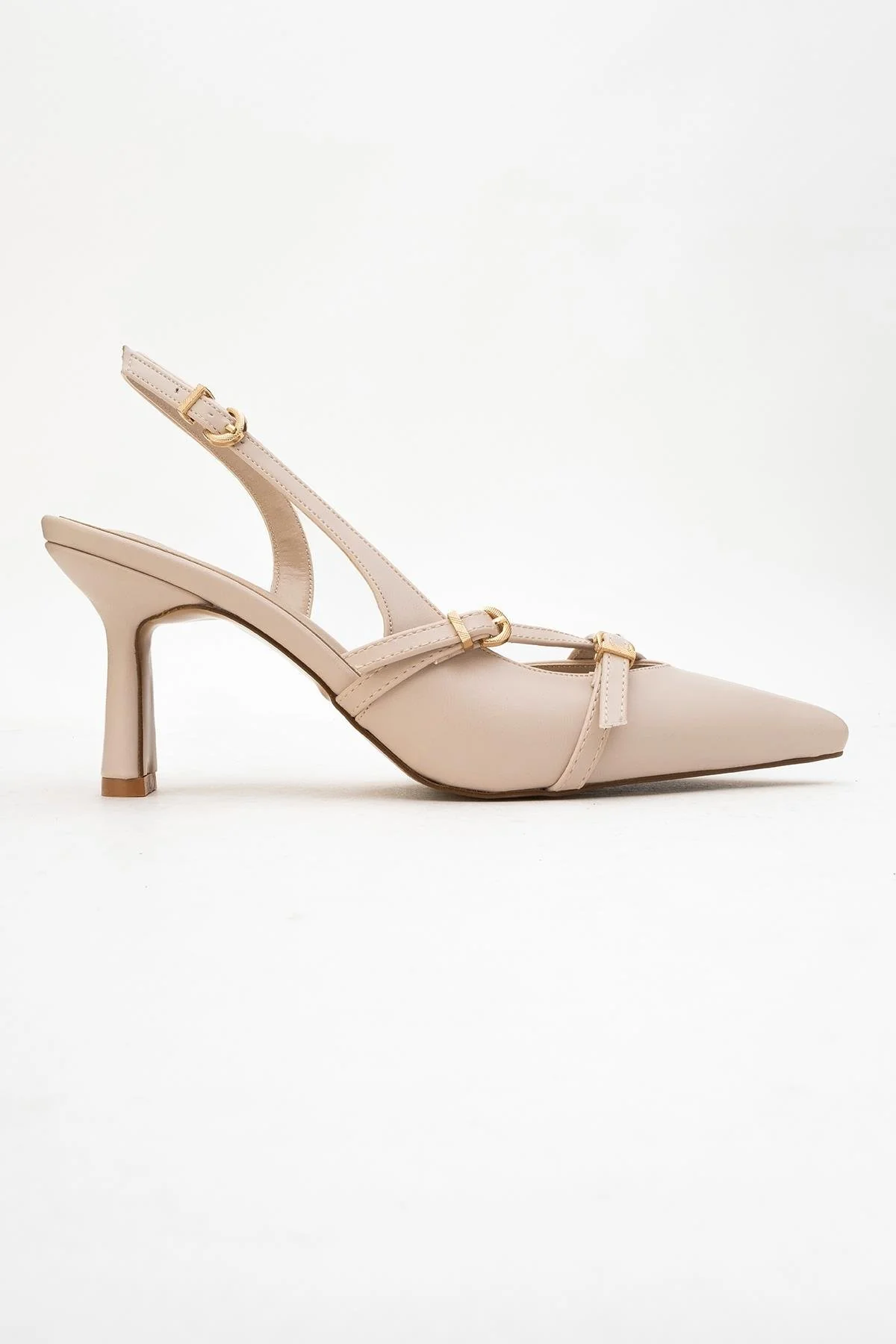 Biana - Beige Pointed Toe Stiletto Pump (Women) - Image 6