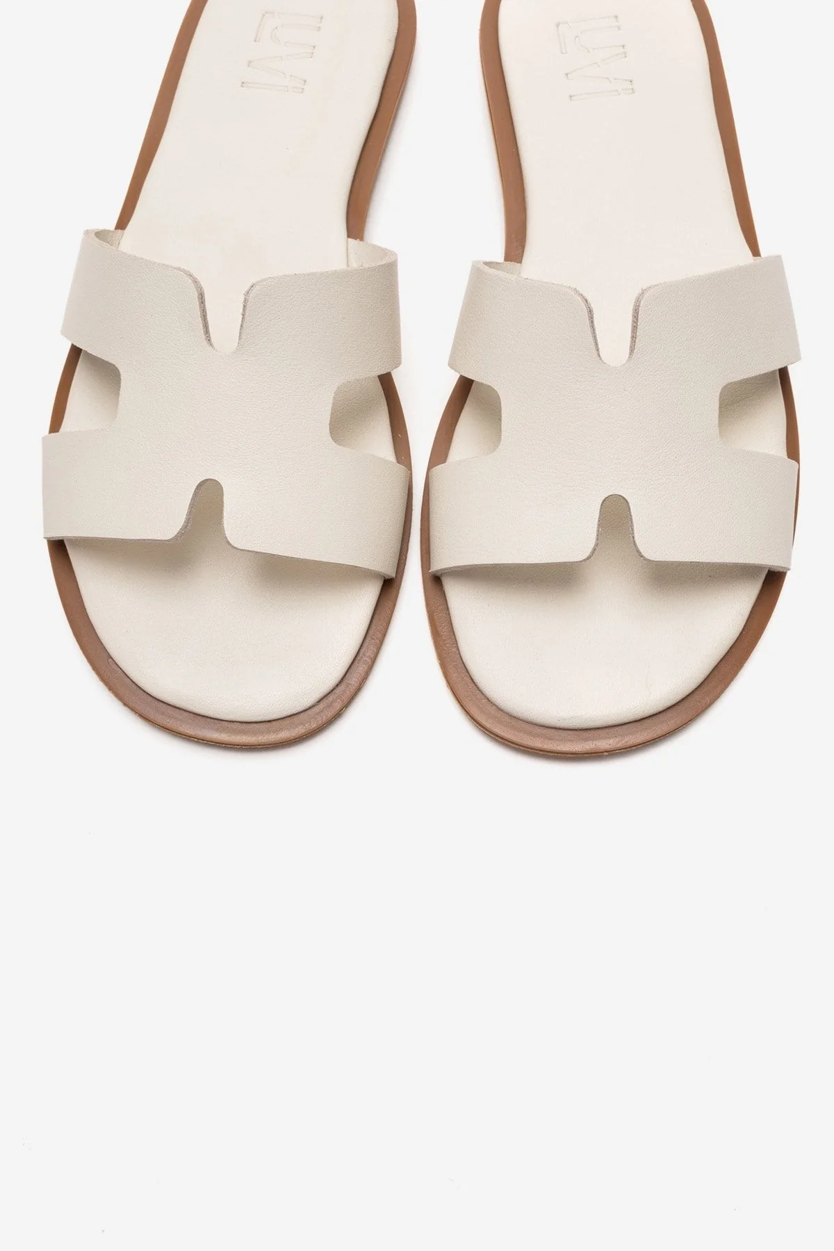 BIORA - Off-White Genuine Leather Slide (Women) - Image 2