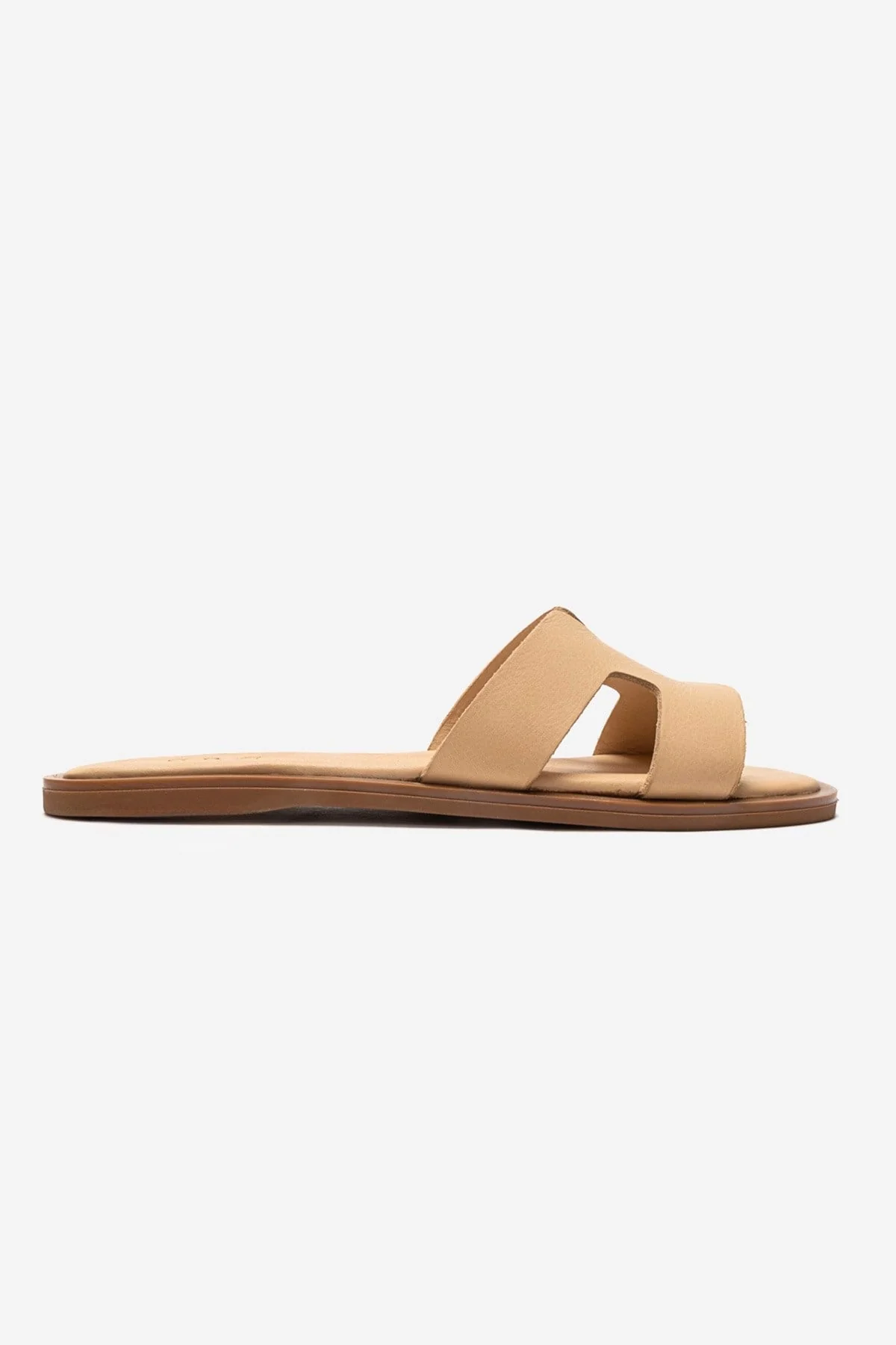 BIORA - Taupe Genuine Leather Slide (Women) - Image 4