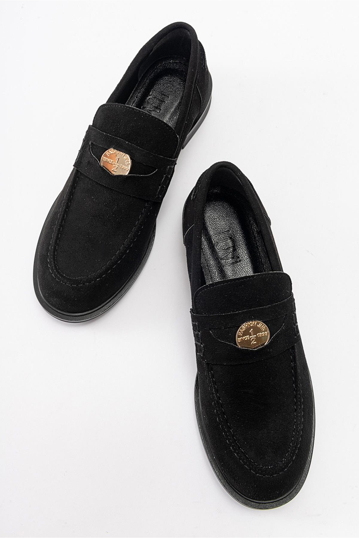 Bloss - Black Suede Loafer (Women) - Image 2